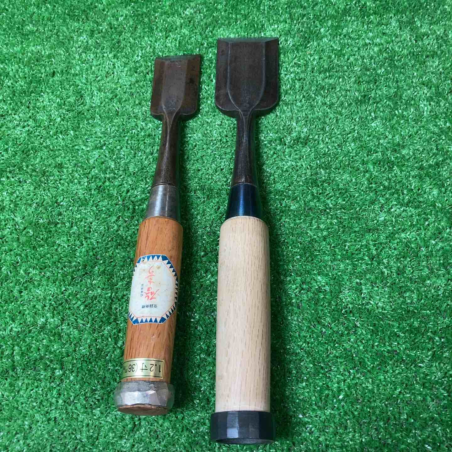 【中古】在銘「啓寿」 追入れ鑿 2本まとめ のみ 和物の具【岩槻店】