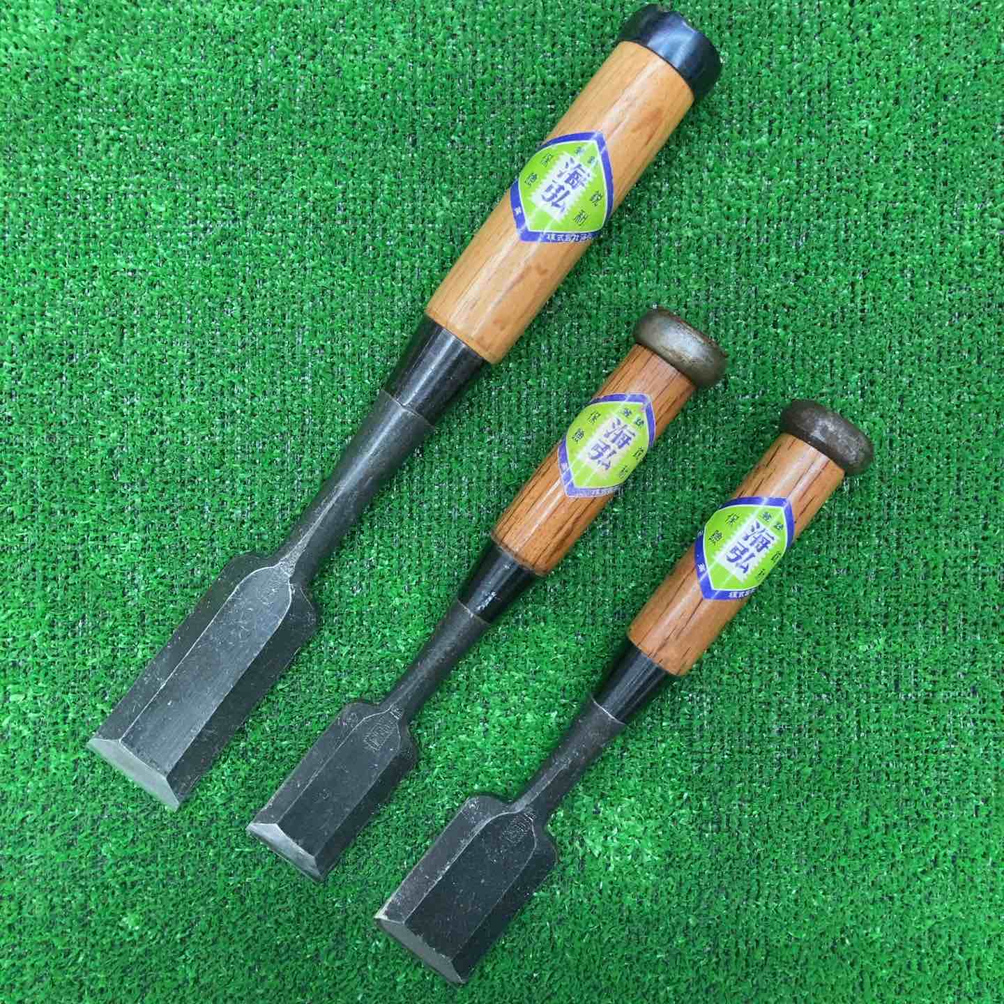【中古】在銘「海弘」 追入鑿3本まとめ のみ ノミ 鑿 鉋 大工道具【桶川店】|アクトツール店