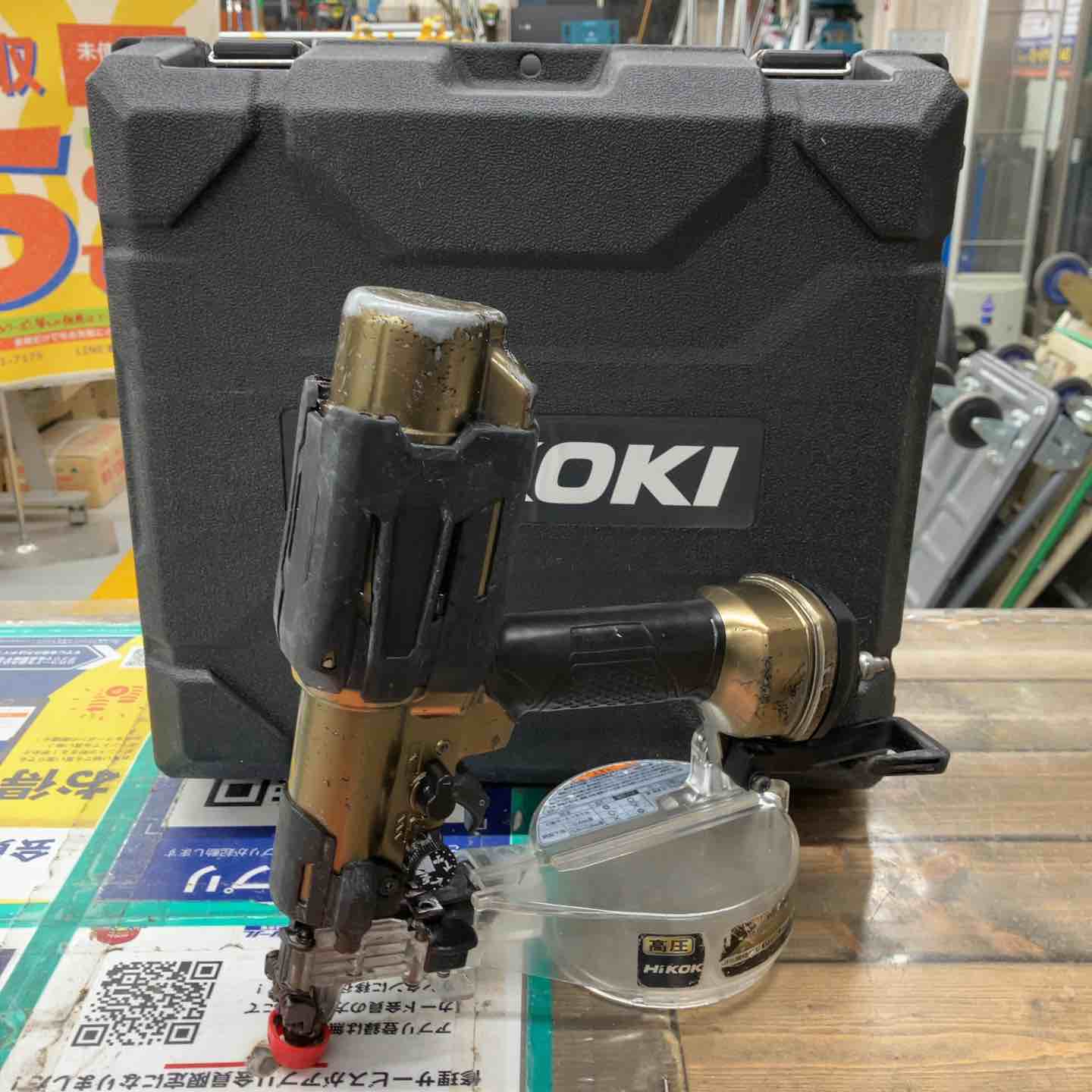 【中古】★ハイコーキ(HIKOKI ※旧:日立工機) 高圧エア湖螺旋釘打ち機 WF4HS【戸田店】
