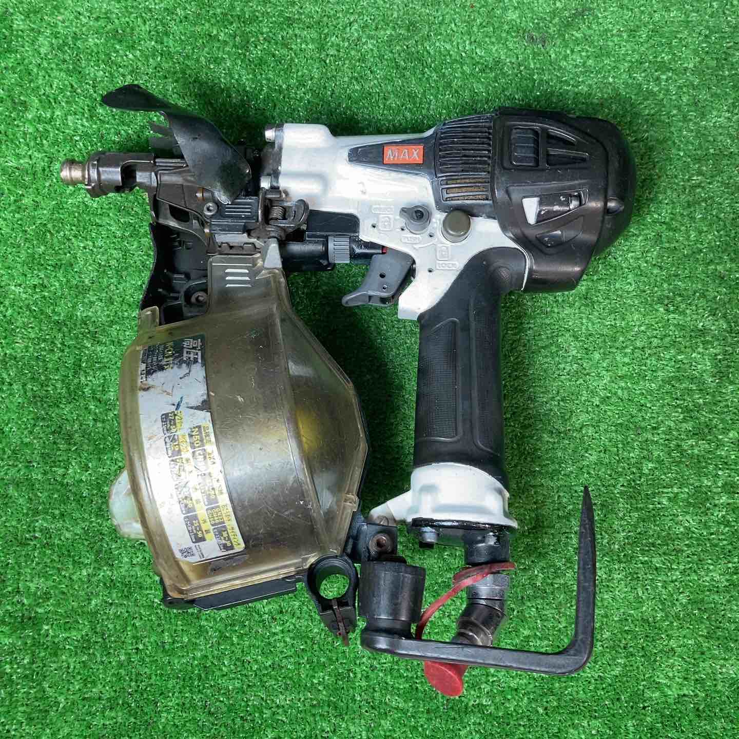 【中古】★マックス(MAX) 高圧エア湖釘打ち機 HN-50N3(D) クールホワイト ※ノーズトップS絶無【岩槻店】