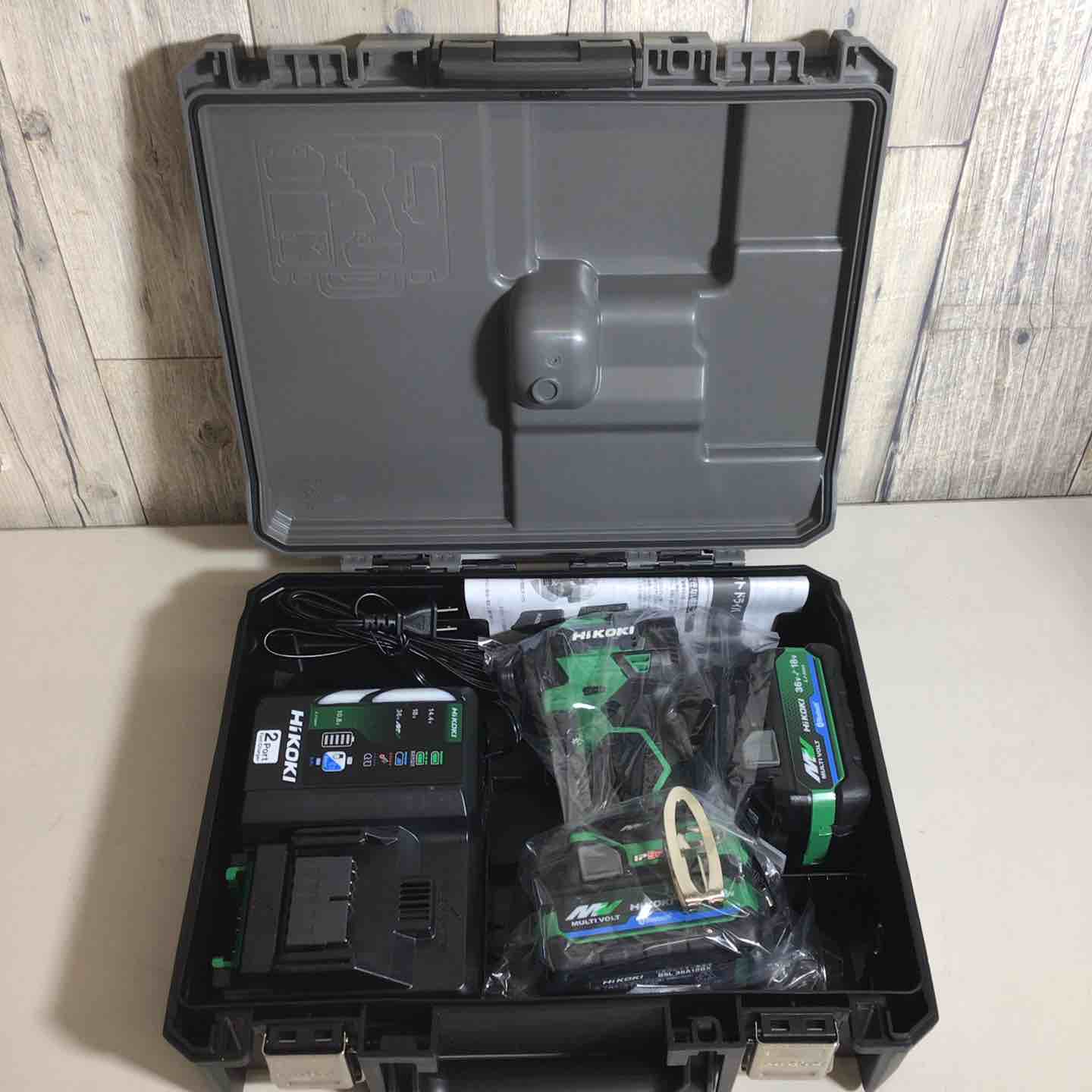 【新古】 ハイコーキ HIKOKI 日立 コードレス インパクトドライバ アグレッシブグリーン WH36DD(2XHLSZ) フルセット 差しひびき 緑であること 緑 完全無欠 申し受ける式 【戸田店】 花・ガーデン・DIY-DIY・工具