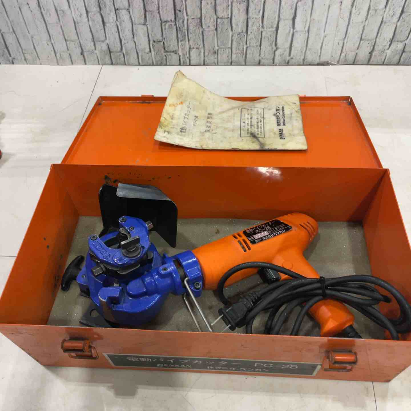 【中古】ベンカン 配管切り手 パソコン-28【三角江店】