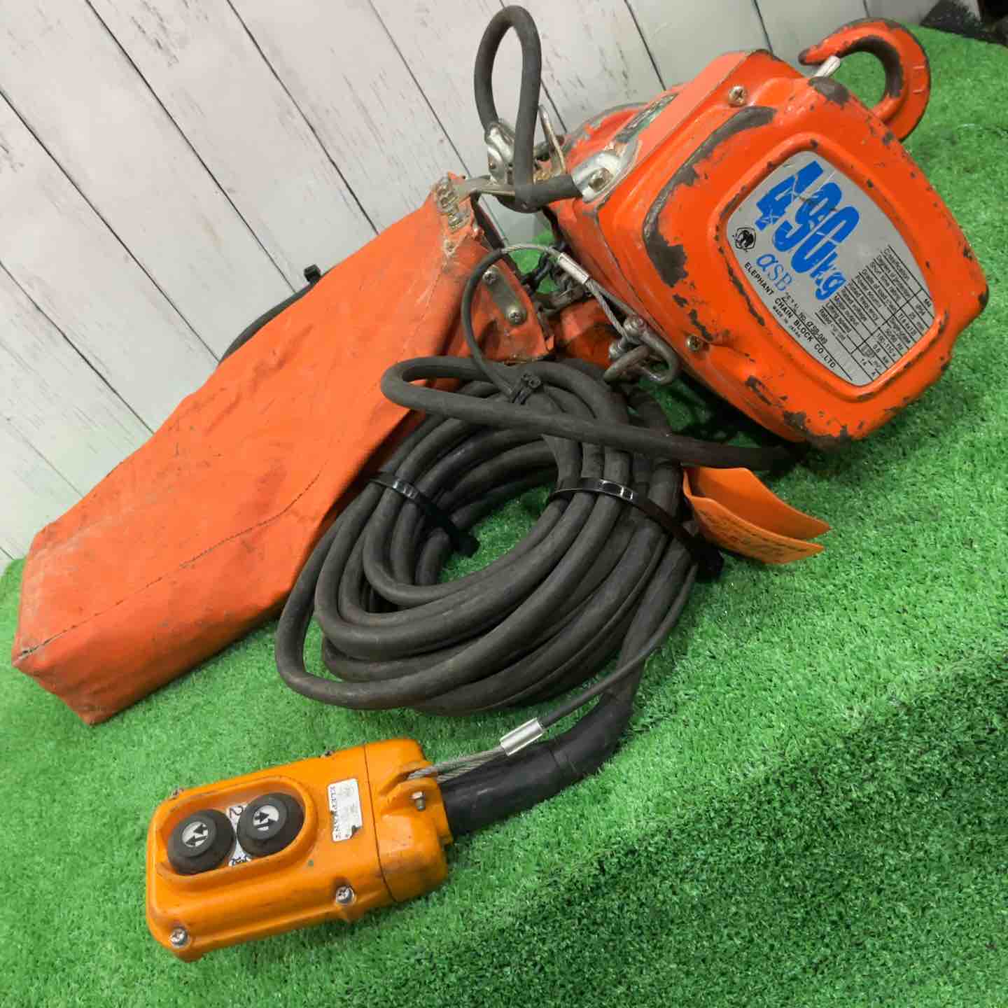 【中古】象印 釣り下がる式小型明かりチェーン店立ちはだかる αSB-049 (490kg 揚程6m 二速型)【三角江店】