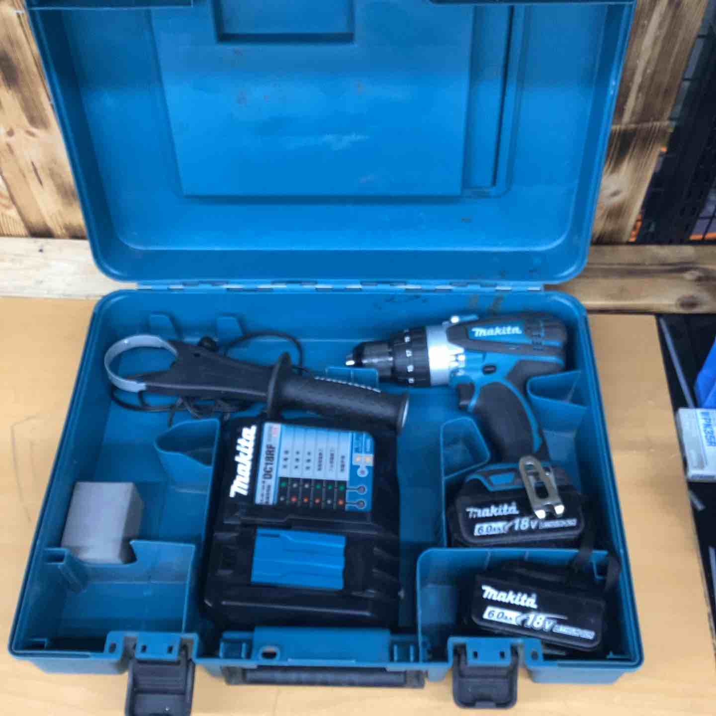 【中古】★マキタ(makita) コードレス振りまわすせん孔機１番ウッド HP458DRGX【越谷店】
