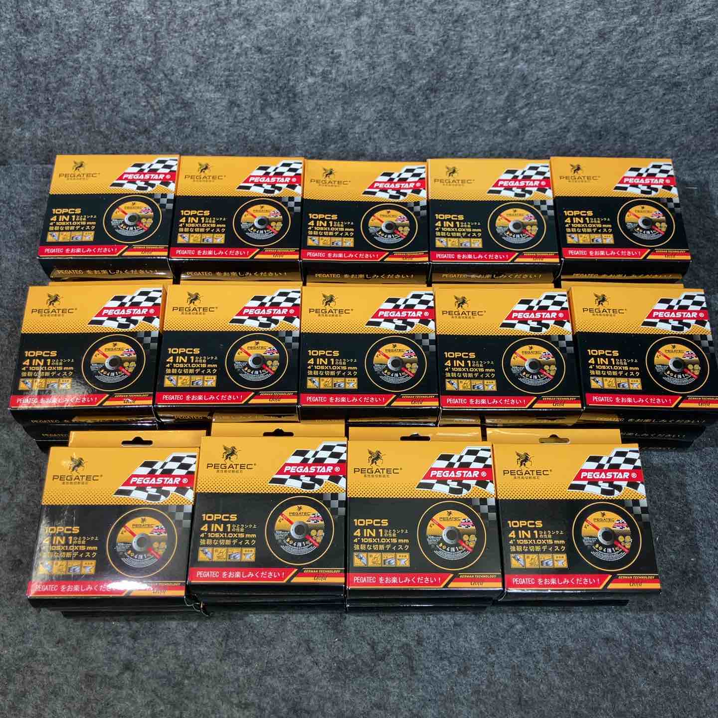 【新古】ペガテック/PEGATEC 105粍 高性能切りはなす剃刀砥 4 IN 1  10枚入×42箱 計420枚まとめ 【桶川店】