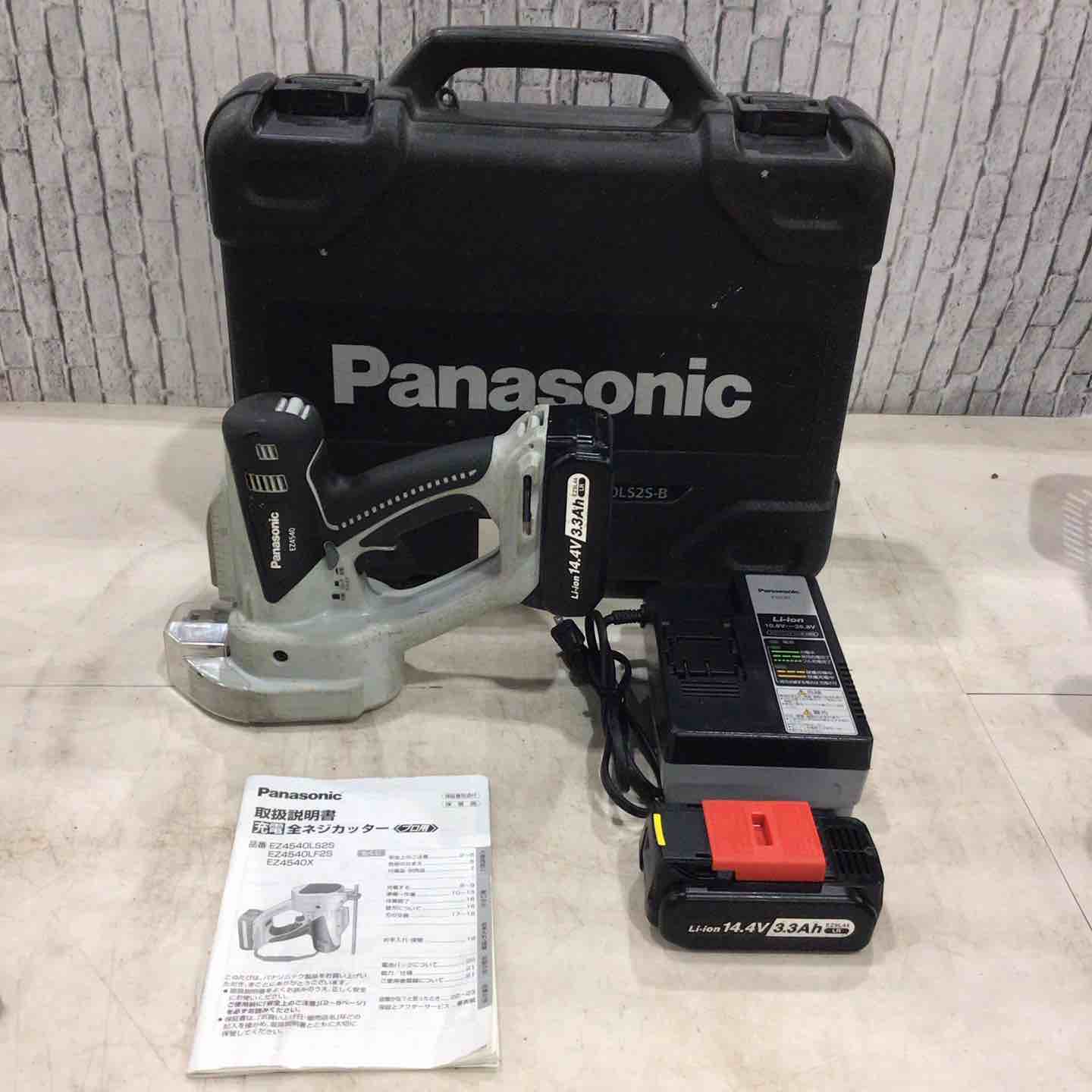 【中古】◇パナソニック(Panasonic) コードレス全螺旋釘裁断師 EZ4540LR2S-B【三角江店】