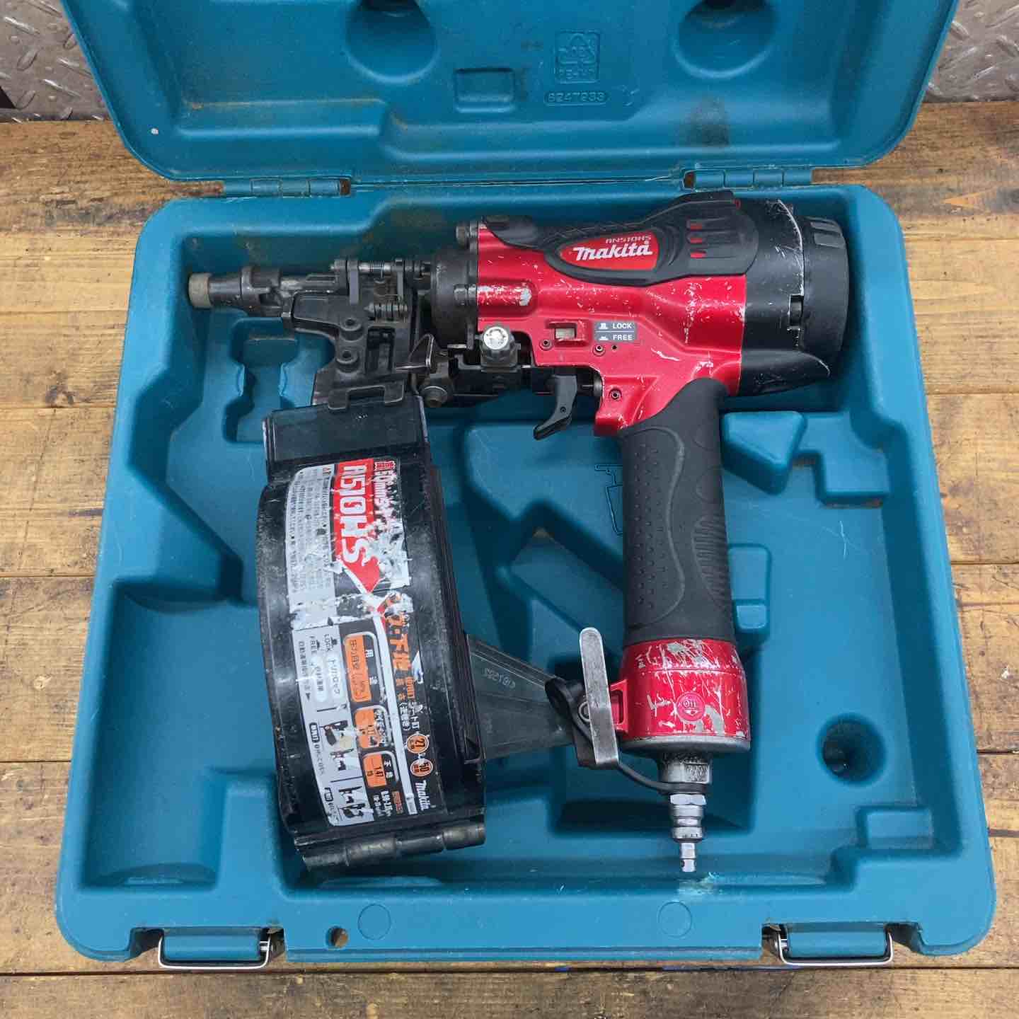 【中古】★マキタ(makita) 高圧エア湖釘打ち機 AN510HS サイディング【所沢店】