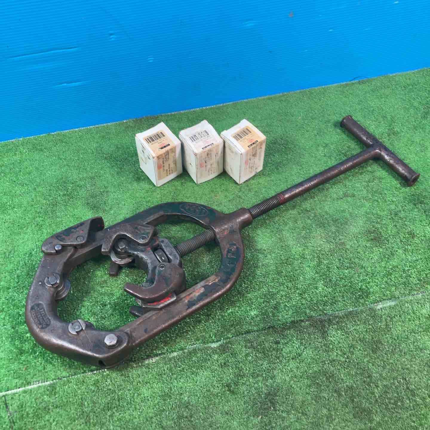 【中古】先んじる(REED) ヒンジド・カッター No.H 4 配管切り手 HS6・HS8-12用替刃おまけ付【岩槻店】