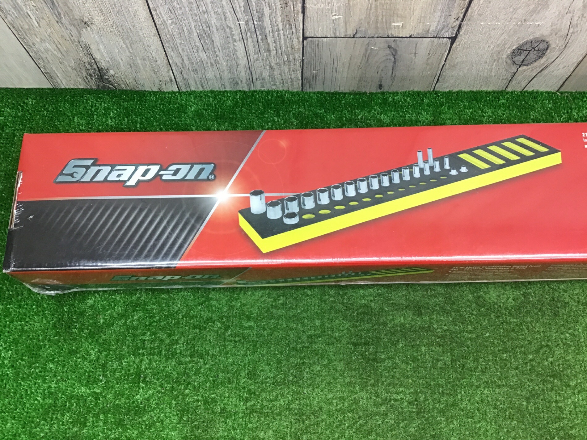 【新古】未開封品 Snap-onスナップオン 3/8 セミディープソケットセット21PCS 221SFMSFHX (イエロー)ホルダー付【岩槻店】｜アクトツール店