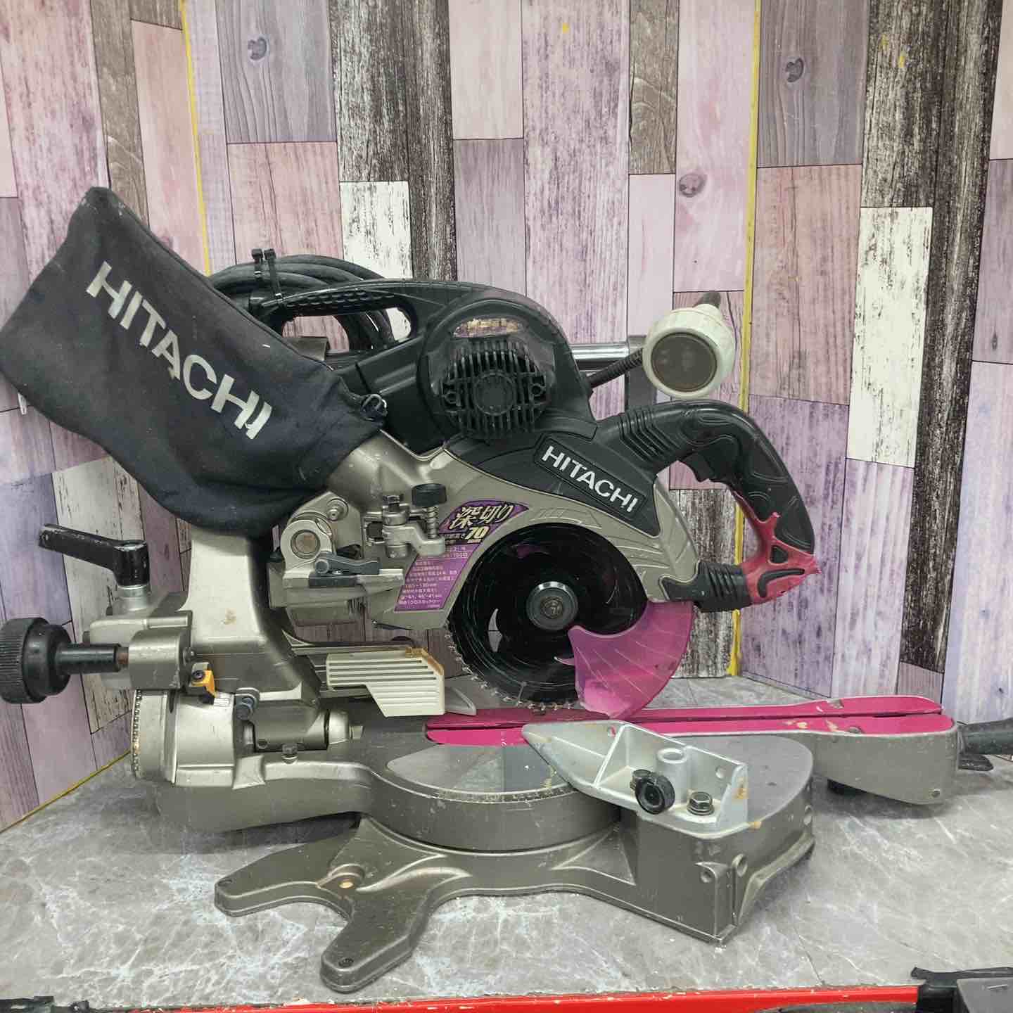 【中古】★ハイコーキ(HIKOKI ※旧:日立工機) 卓上横すべり丸のこ C7RSHC【八潮店】 卓上丸のこ-電動工具本体-花・ガーデン・DIY