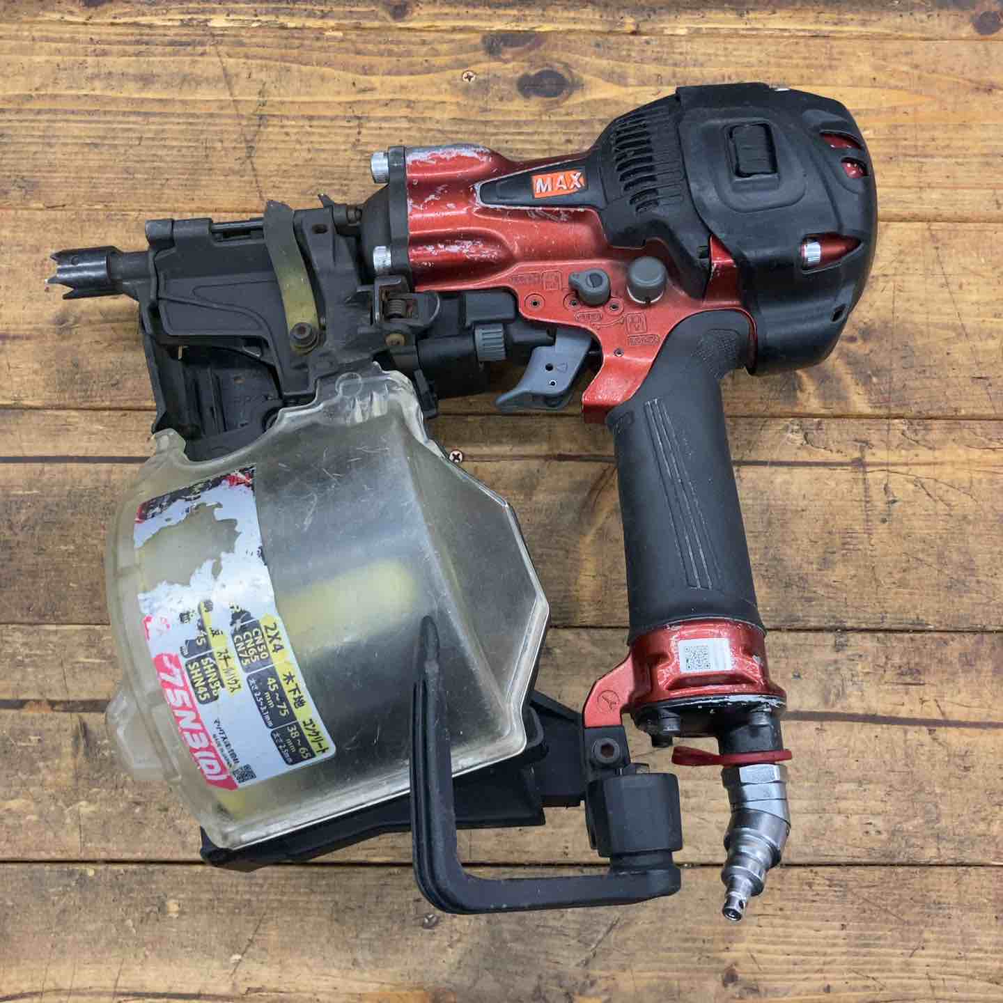 【中古】★マックス(MAX) 高圧大気圏釘打ち機 HN-75N3(D)-R【所沢店】