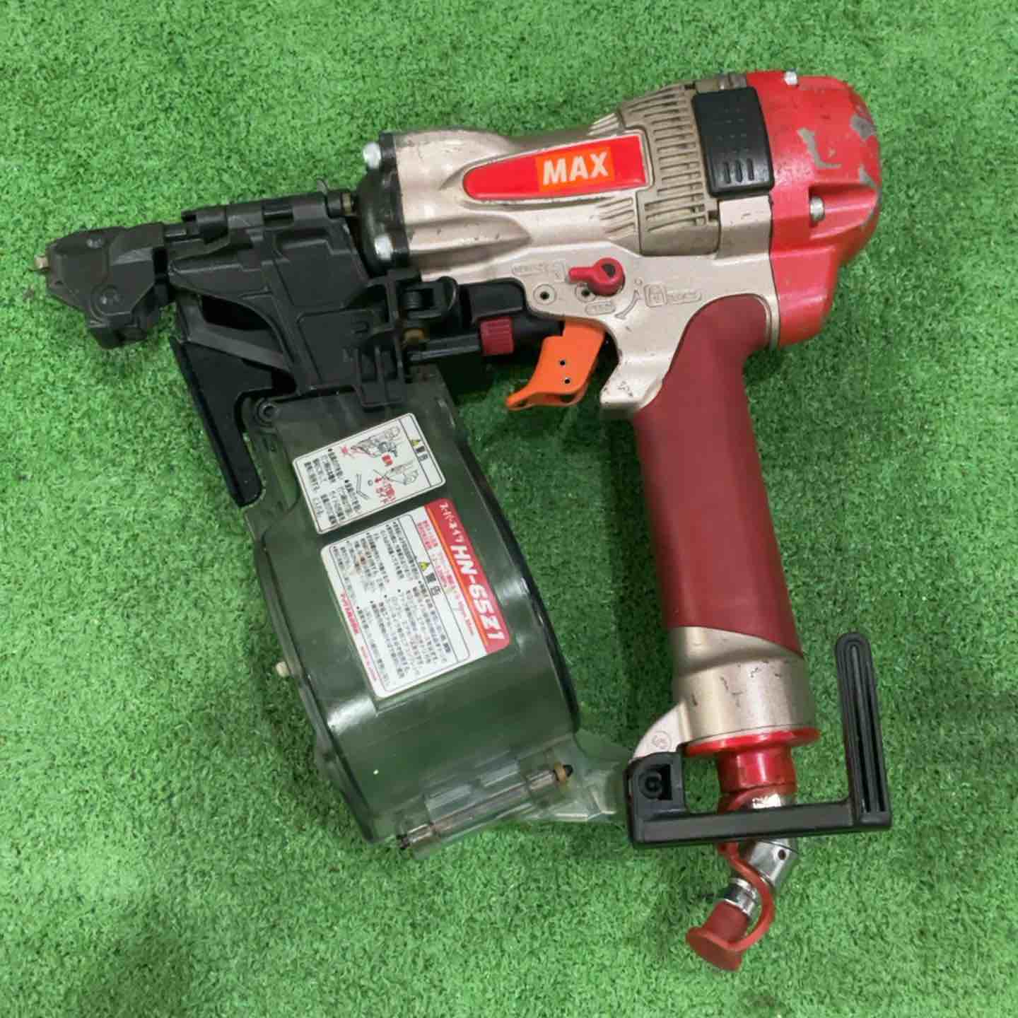 【中古】☆マックス(MAX) 高圧エア湖釘打ち機 HN-65Z1 動くこと突きとめる済【三角江店】