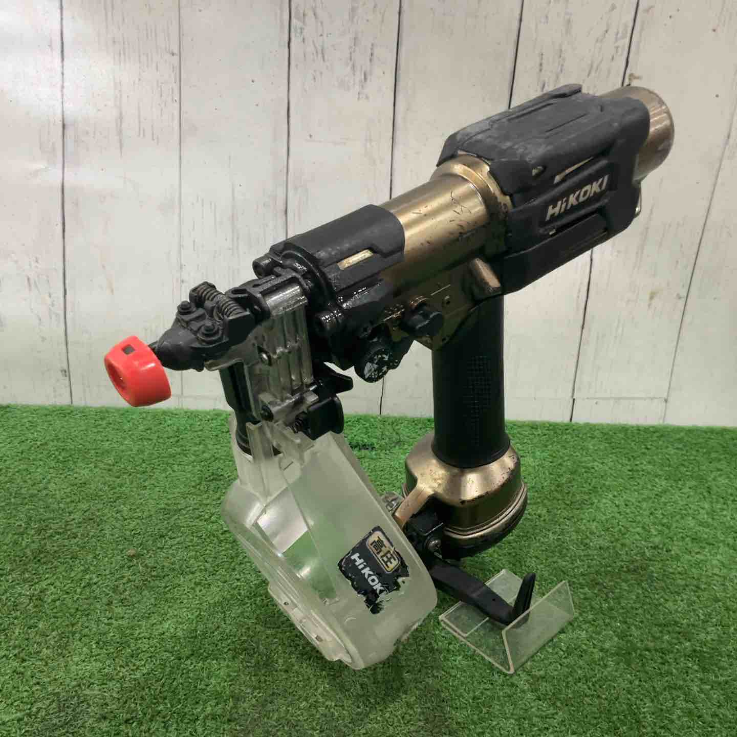 【中古】★ハイコーキ(HIKOKI ※旧:日立工機) 高圧大気圏螺旋釘打ち機 WF4HS 動くこと突きとめる済【三角江店】