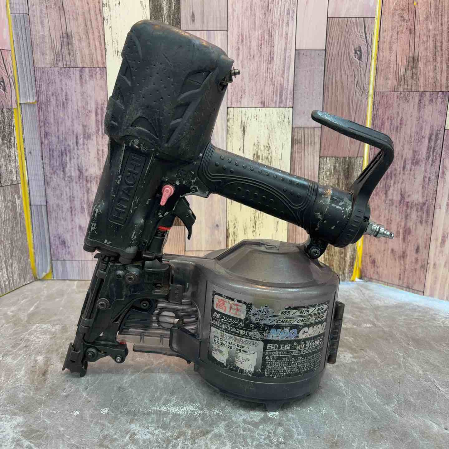 【中古】★ハイコーキ(HIKOKI ※旧:日立工機) 高圧大気圏釘打ち機 NV90HMC(G)【八潮店】