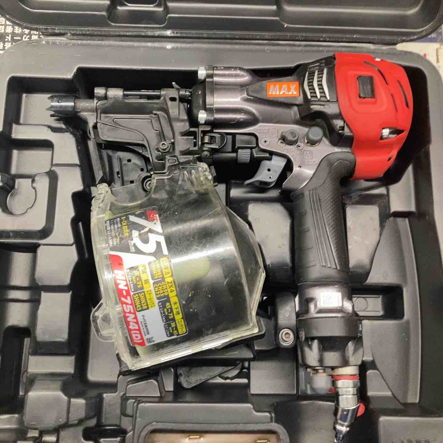 【中古】★マックス(MAX) 高圧大気圏釘打ち機 HN-75N4(D)-G【戸田店】