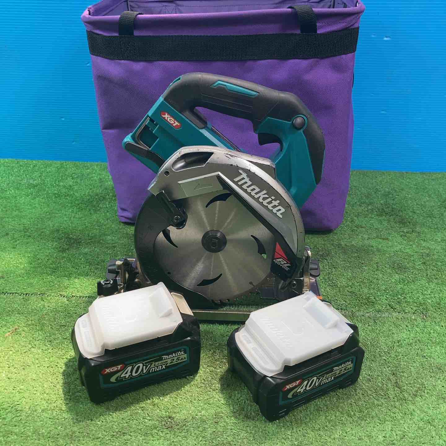 【中古】★マキタ(makita) コードレス丸のこ HS001GZ ◇40Vmax2.5Ah蓄電池2個付【岩槻店】