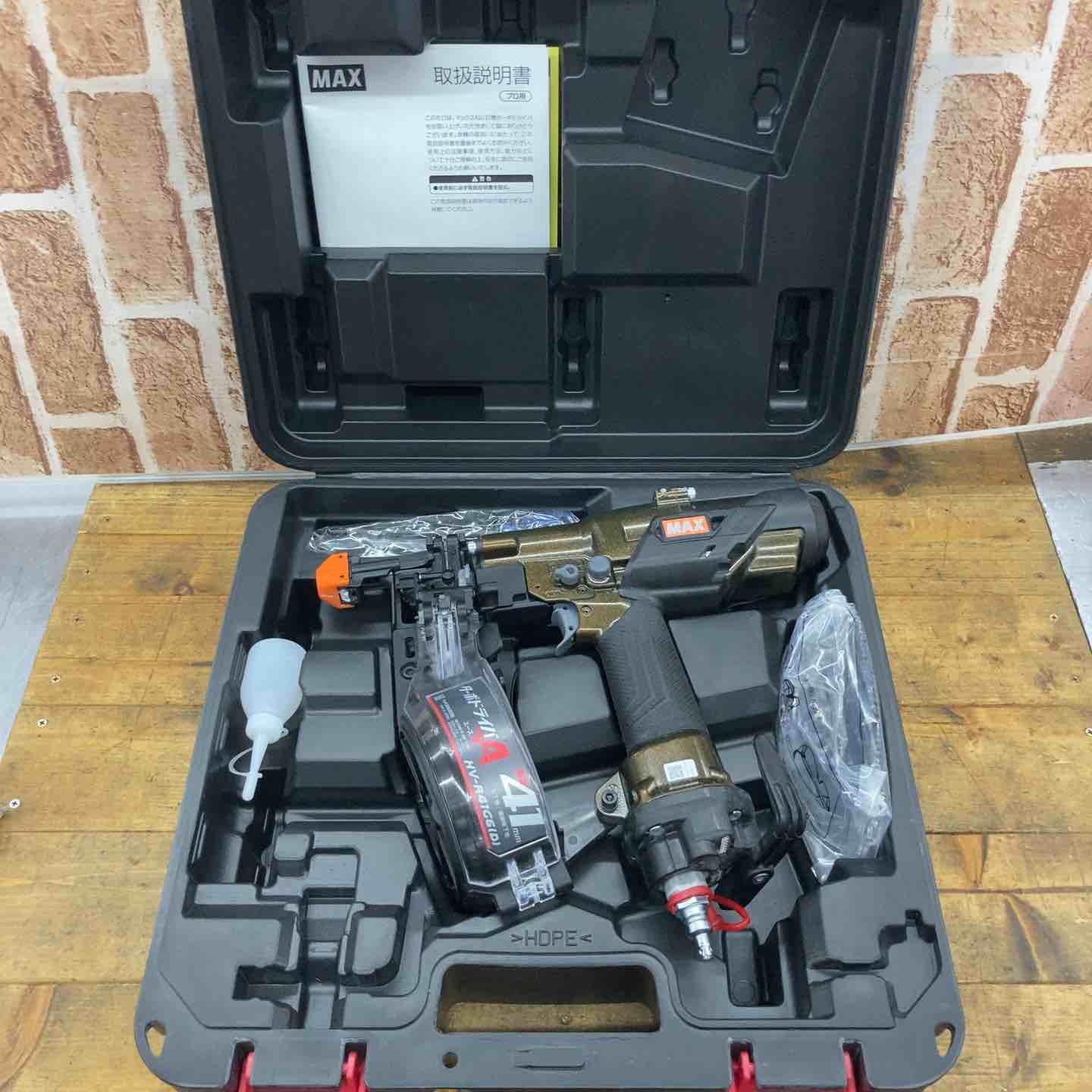 【中古】★マックス(MAX) ねじ打ち機 HV-R41G6(D)_琥珀色オリーブ【所沢店】
