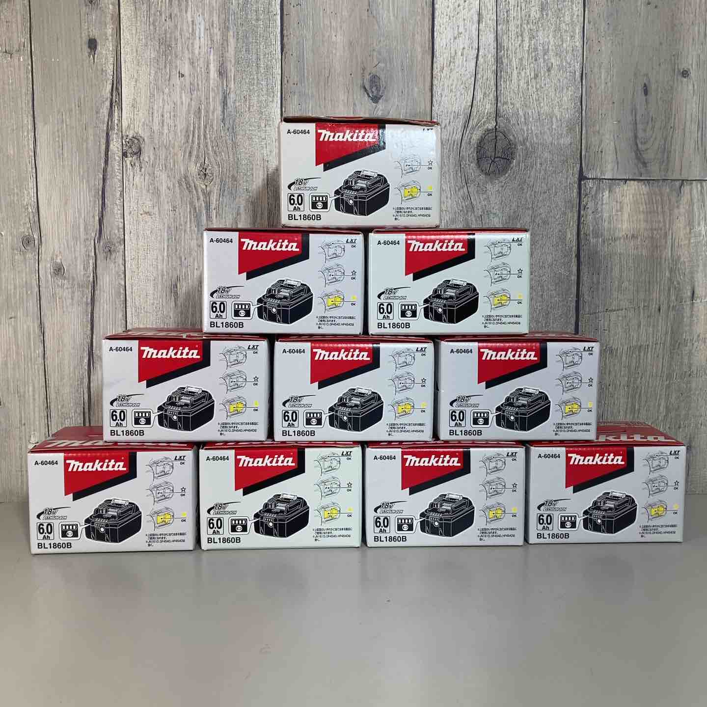 【新古】▼完全無欠品 マキタ(makita) リチウムイオンバッテリー 18V/6.0Ah BL1860B 10個 完全無欠 18V【戸田店】