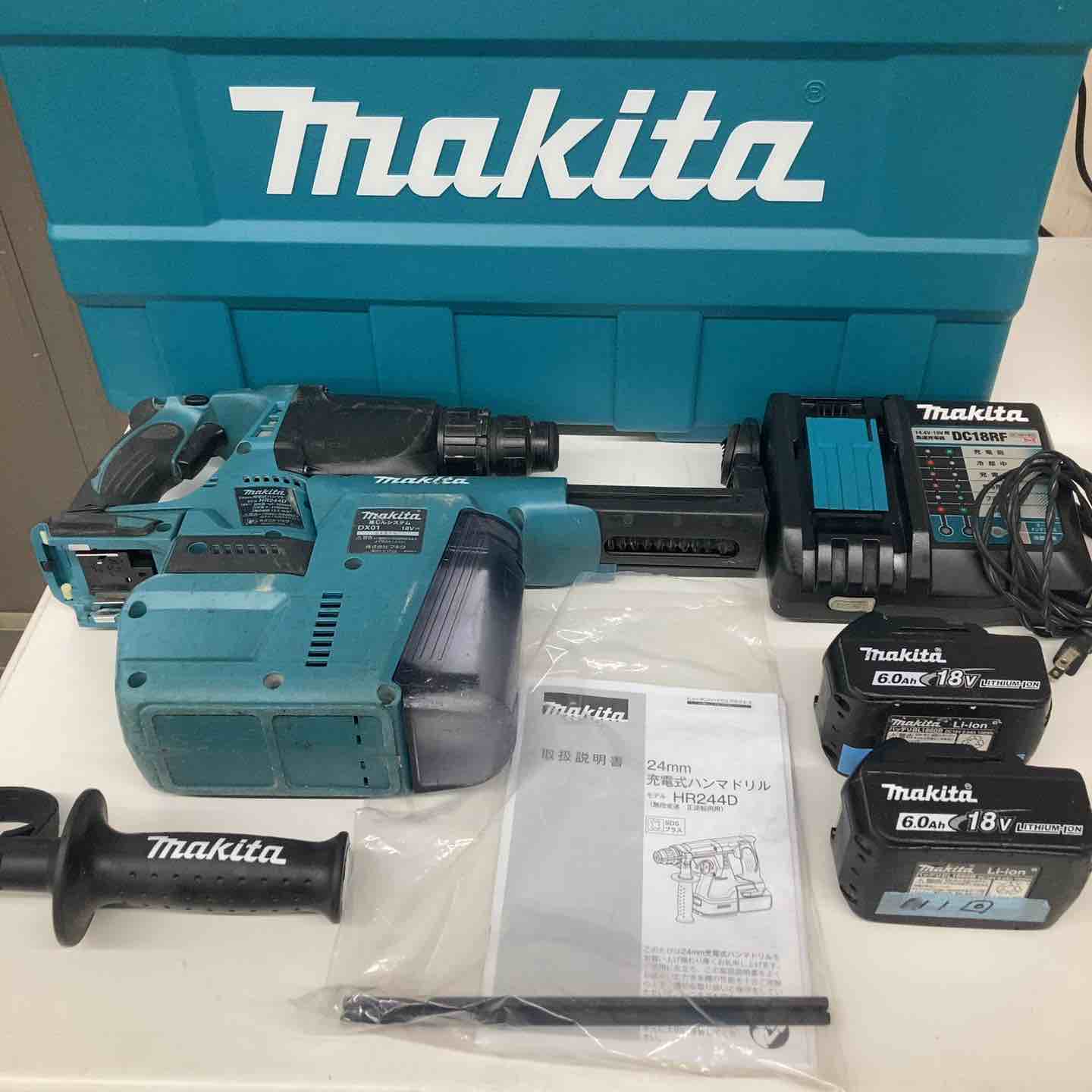 【中古】★マキタ(makita)18V 24粍コードレスハンマドリル HR244DRGXV 集じん社会的単位異音有【戸田店】