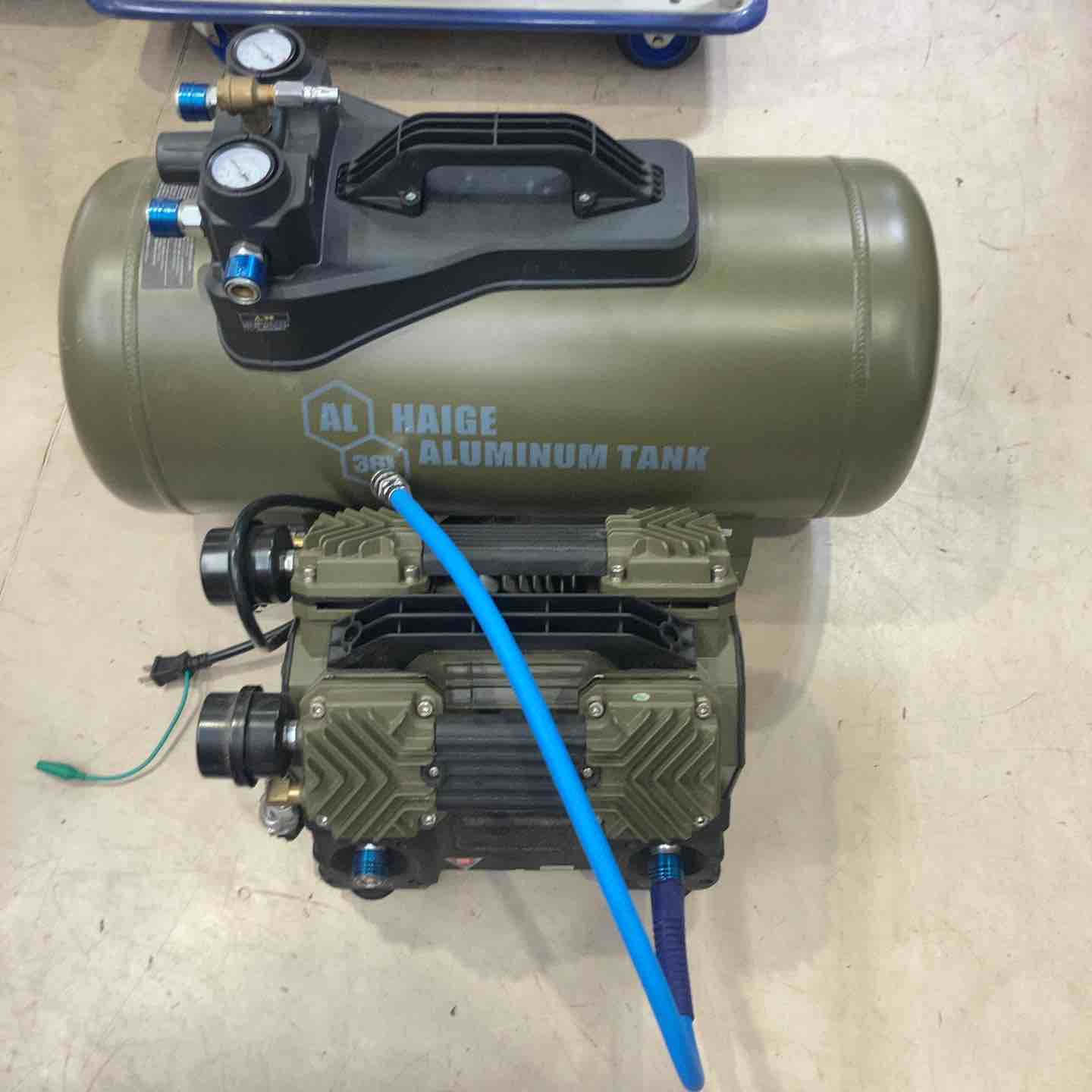 【中古】★ハイガー(HAIGE) 常圧専用エアコンプレッサ HG-DC992 軽銀製補欠選手貯蔵タンク 36L HG-DC36LT【町田店】