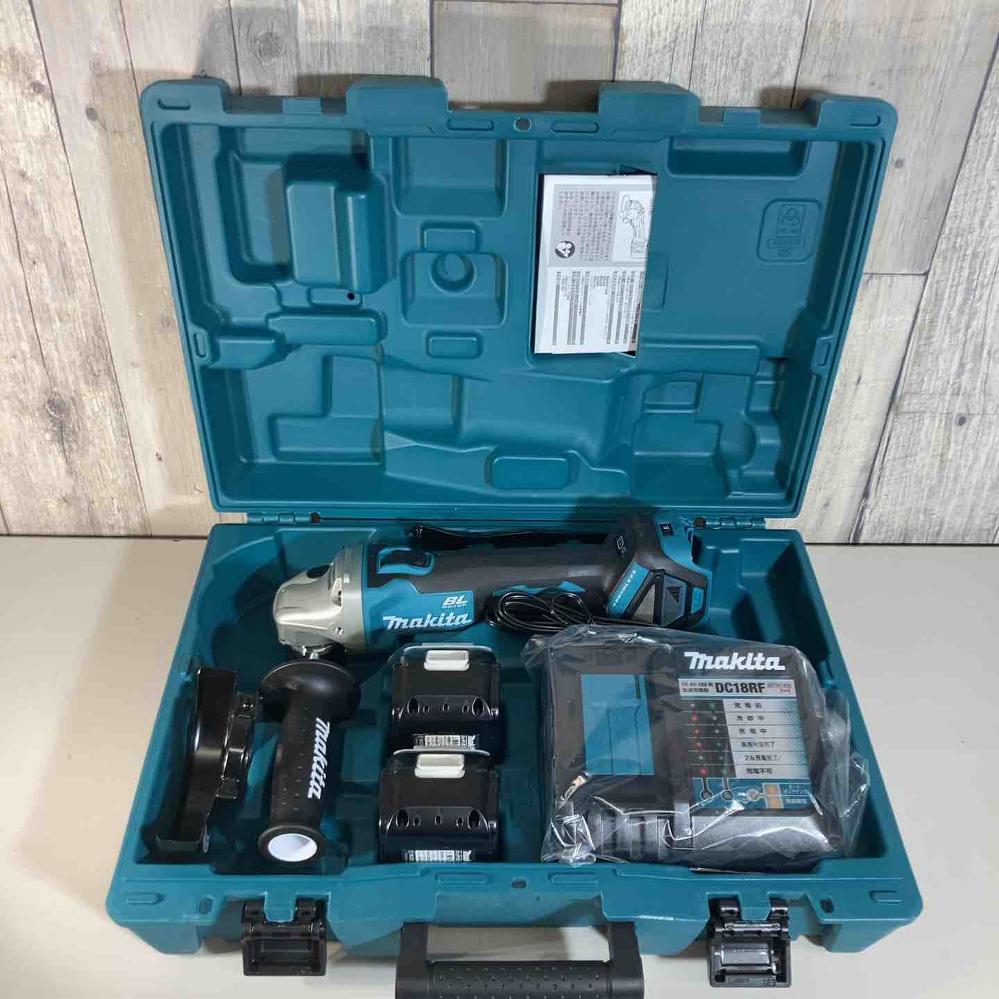 【新古】★マキタ(makita)125粍18V コードレスディスクグラインダ GA512DRGX バッテリ2個付 純然たる 申し受ける式【戸田店】