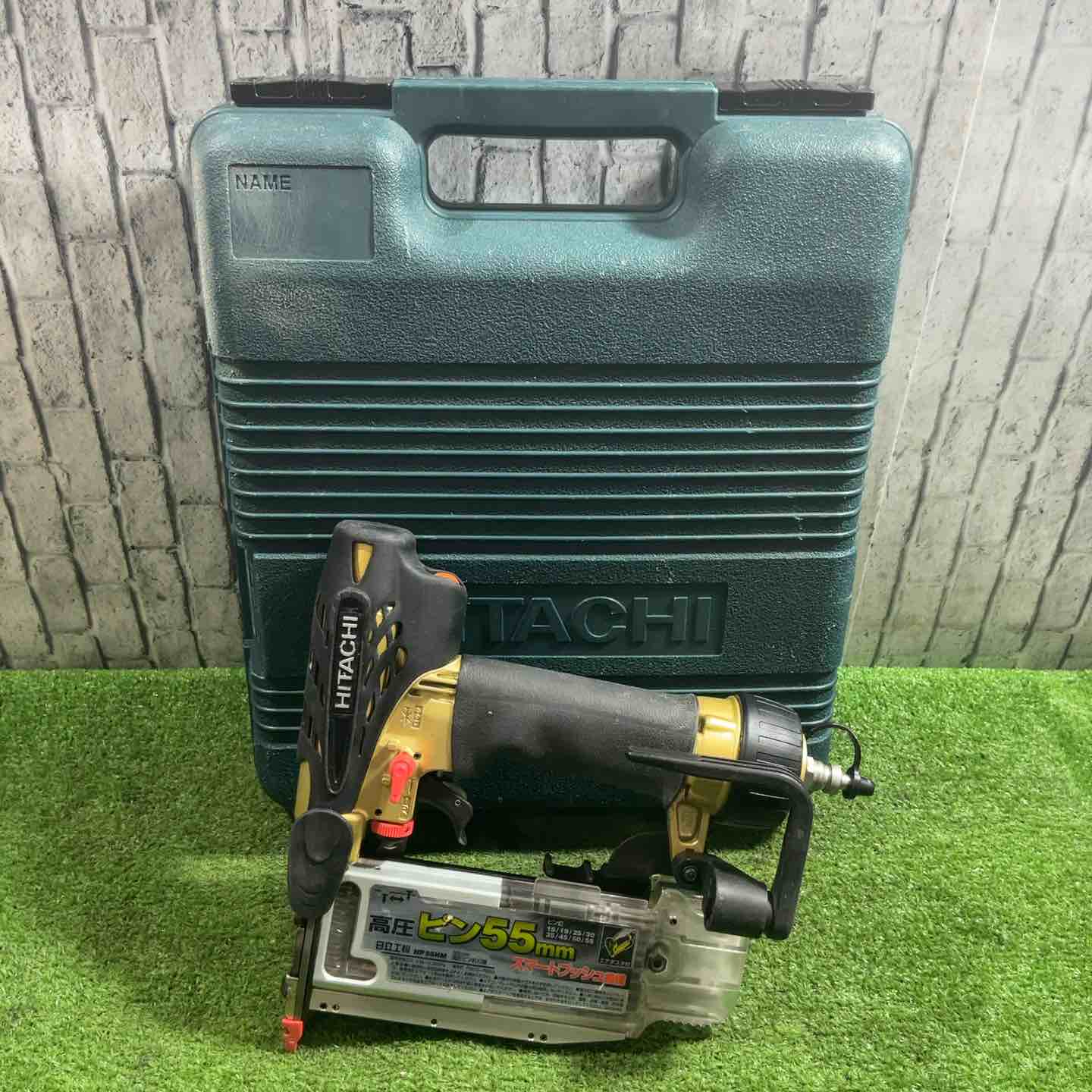 【中古】★ハイコーキ(HIKOKI ※旧:日立工機) 高圧ピンネイラ NP55HM【三角江店】