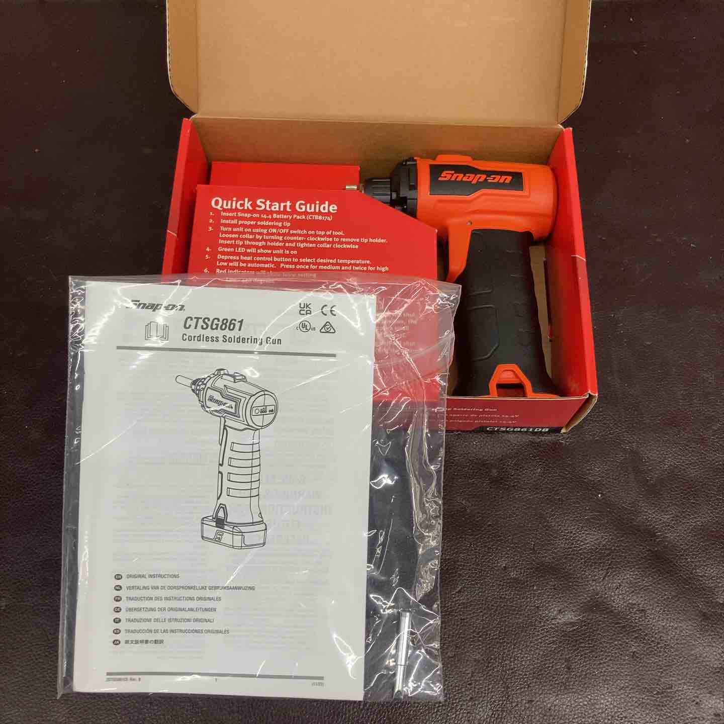 【新古】【未当てはめる(店先見せびらかす品)】スナップオン(Snap-on) コードレスはんだごて CTSG861DB【東大和店】