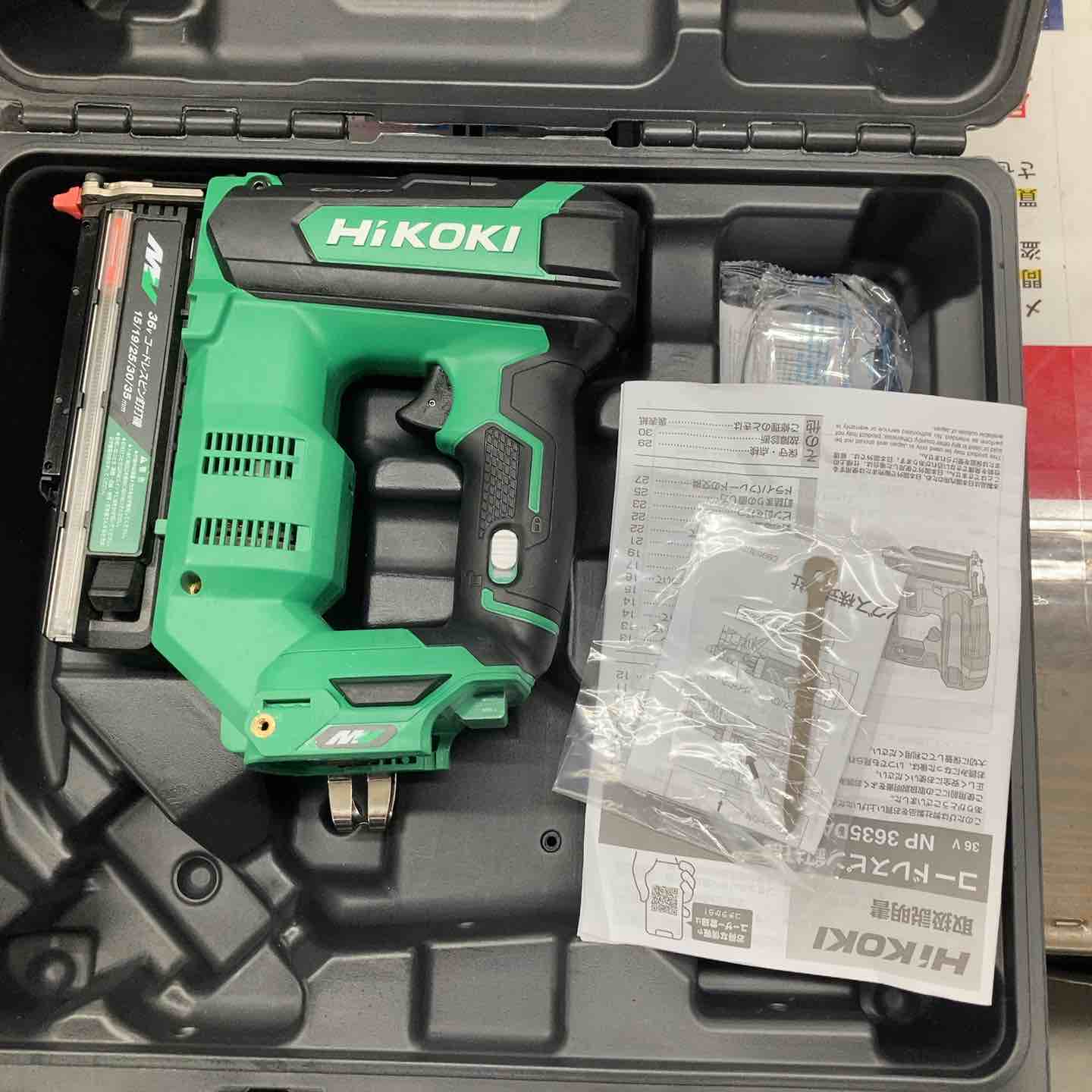 【中古】★ハイコーキ(HIKOKI ※旧:日立工機) コードレスピンネイラ NP3635DA(NNK) 36V相応う、替え金モール属する【戸田店】
