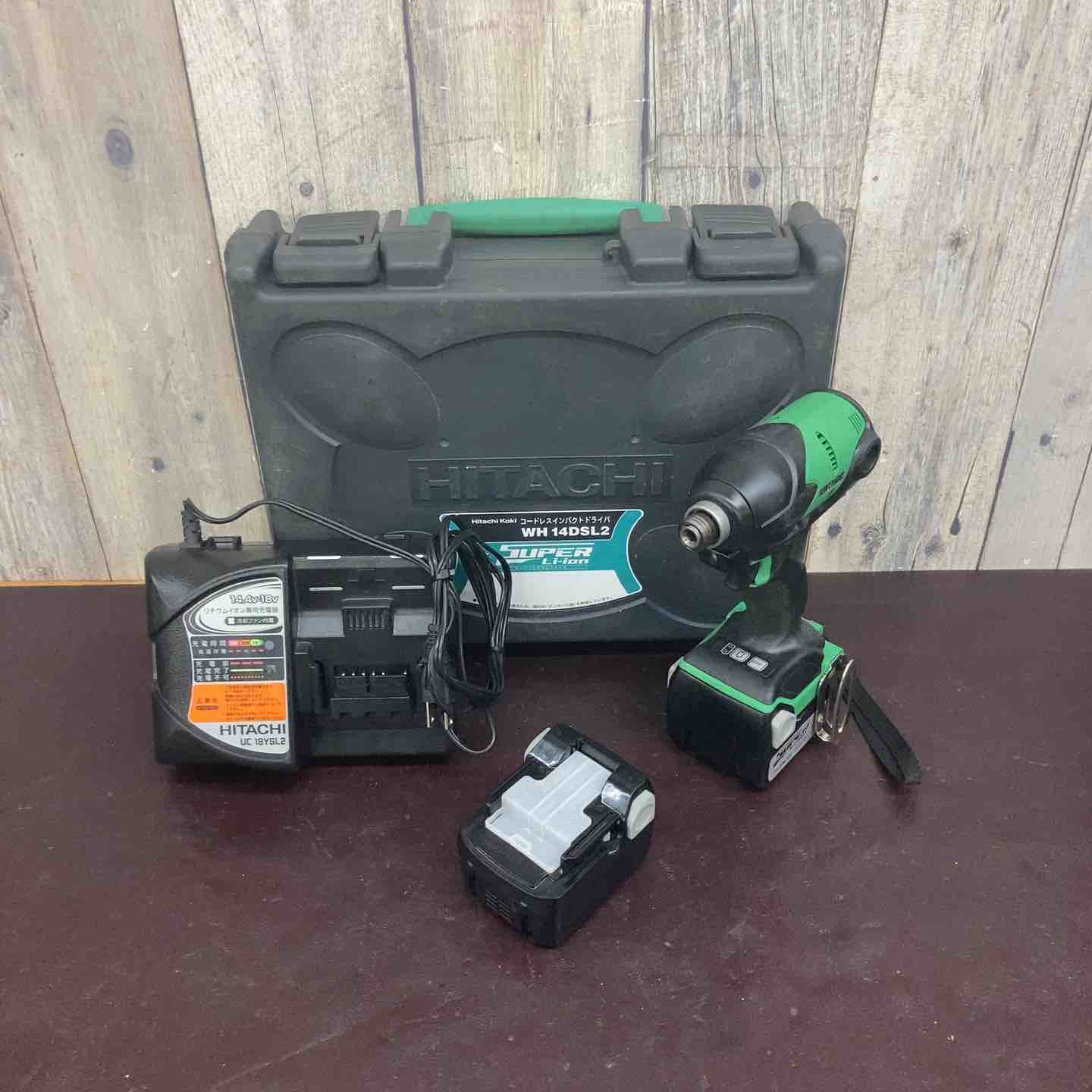 【中古】【中古品】 ハイコーキ(HIKOKI ※旧:日立工機) コードレスインパクトドライバー WH14DSL2(2LSCK)(L) 【東大和店】|アクトツール店
