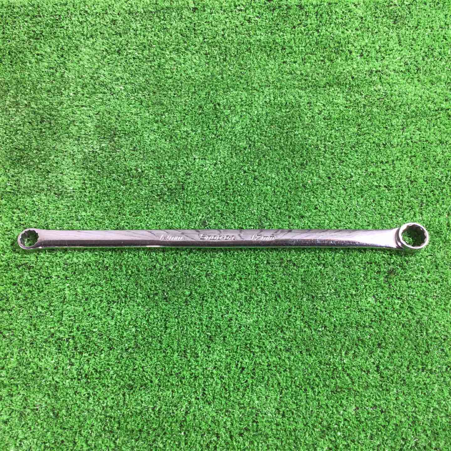 【中古】スナップオン(Snap-on) 0° オフセットロングストレートメガネレンチ XDHFM1417【三角江店】