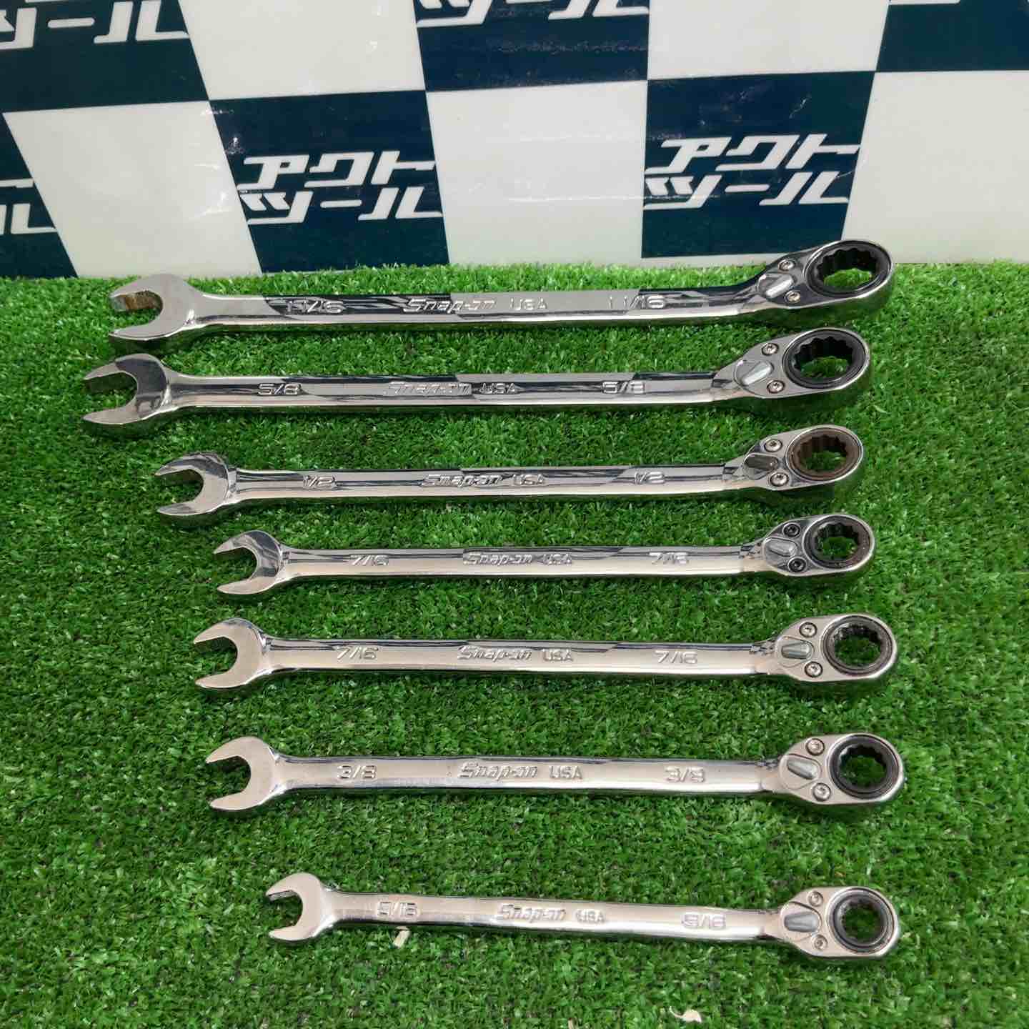 【中古】スナップオン(Snap-on) ラチェットコンビレンチ 7本書き割り SOXRR22A/20/16/14/14/12/10【草加店】