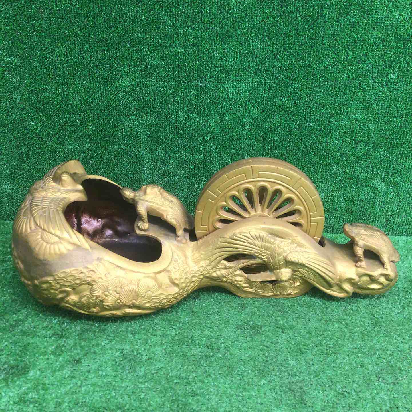 【中古】墨壺 1尺5寸 金 室内装飾【鴻巣店】