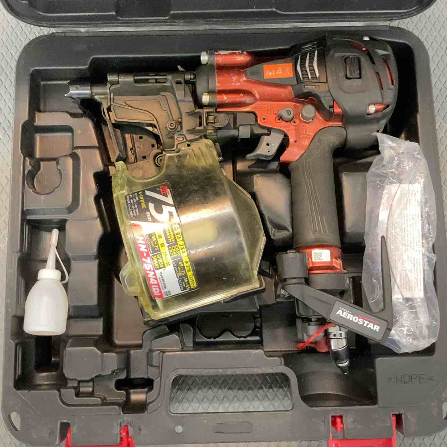 【中古】★マックス(MAX) 高圧大気圏釘打ち機 HN-75N4(D)-R【所沢店】