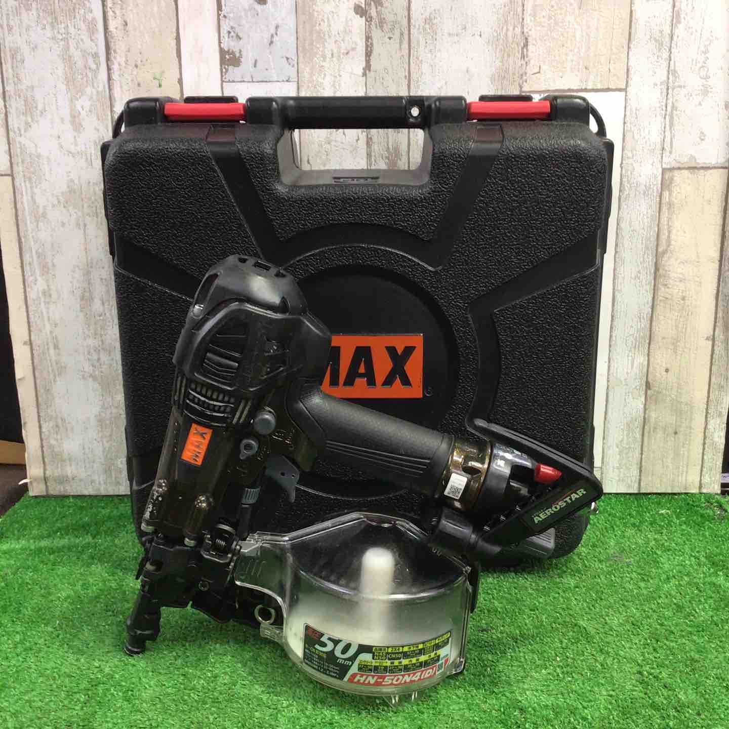 【中古】マックス(MAX) 高圧エア湖釘打ち機 HN-50N4(D)_琥珀色オリーブ【町田店】