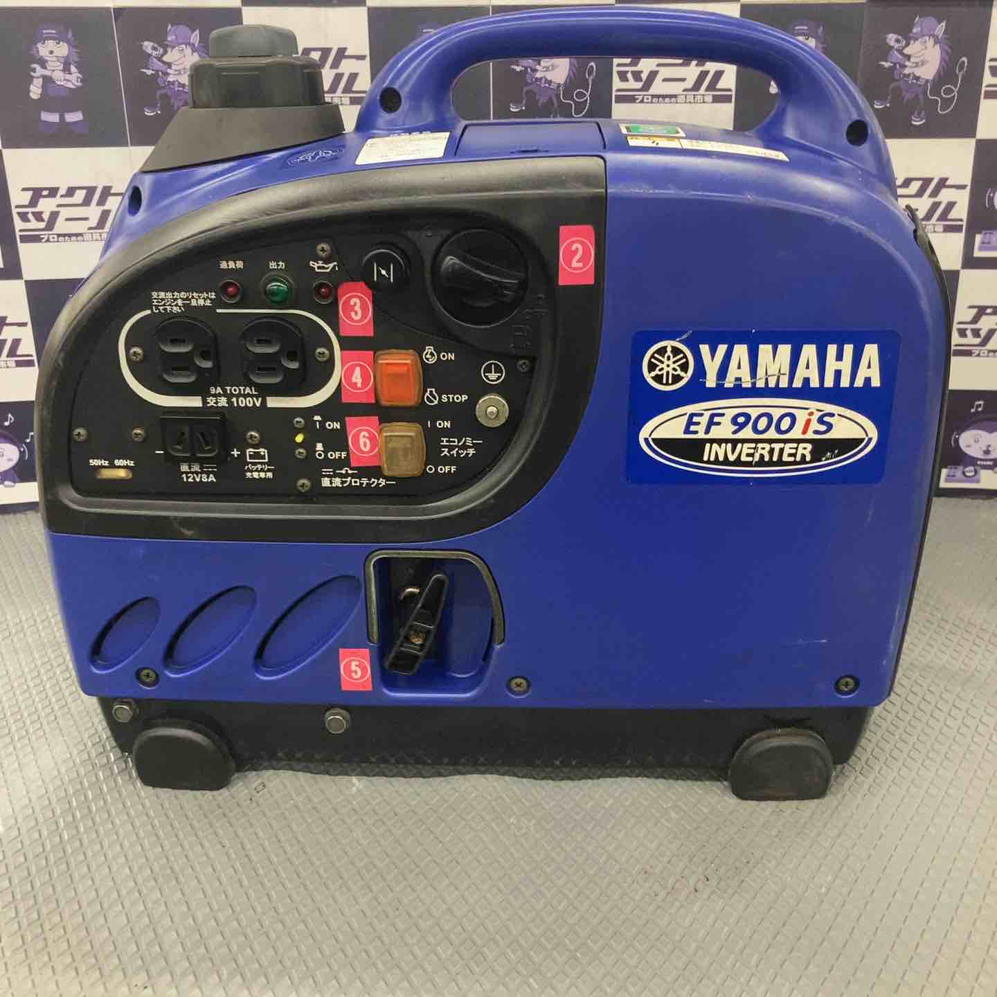 【中古】◇ヤマハ YAMAHA ガソリン発電機 EF900IS【所沢店】|アクトツール店