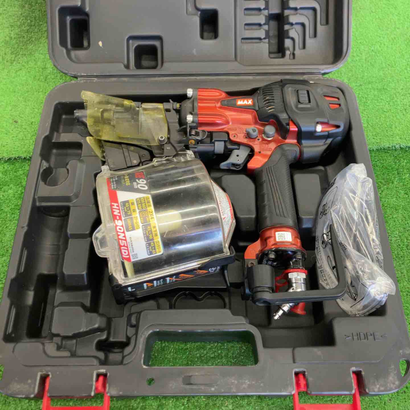 【中古品】 マックス/MAX 高圧大気圏釘打ち機・HN-90N5(D)-R 【桶川店】