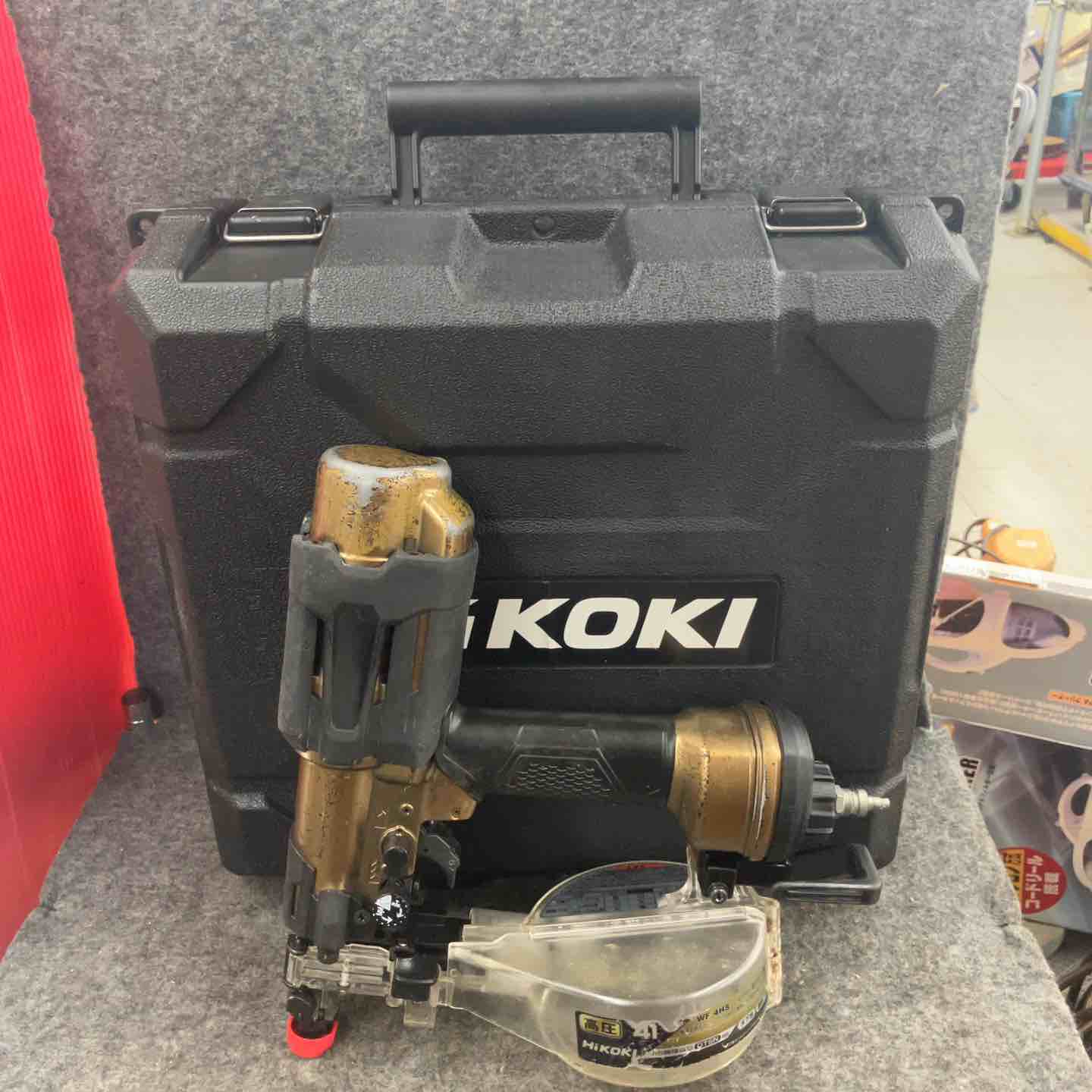 【中古】★ハイコーキ(HIKOKI ※旧:日立工機) 高圧エア湖螺子釘打ち機 WF4HS【鴻巣店】