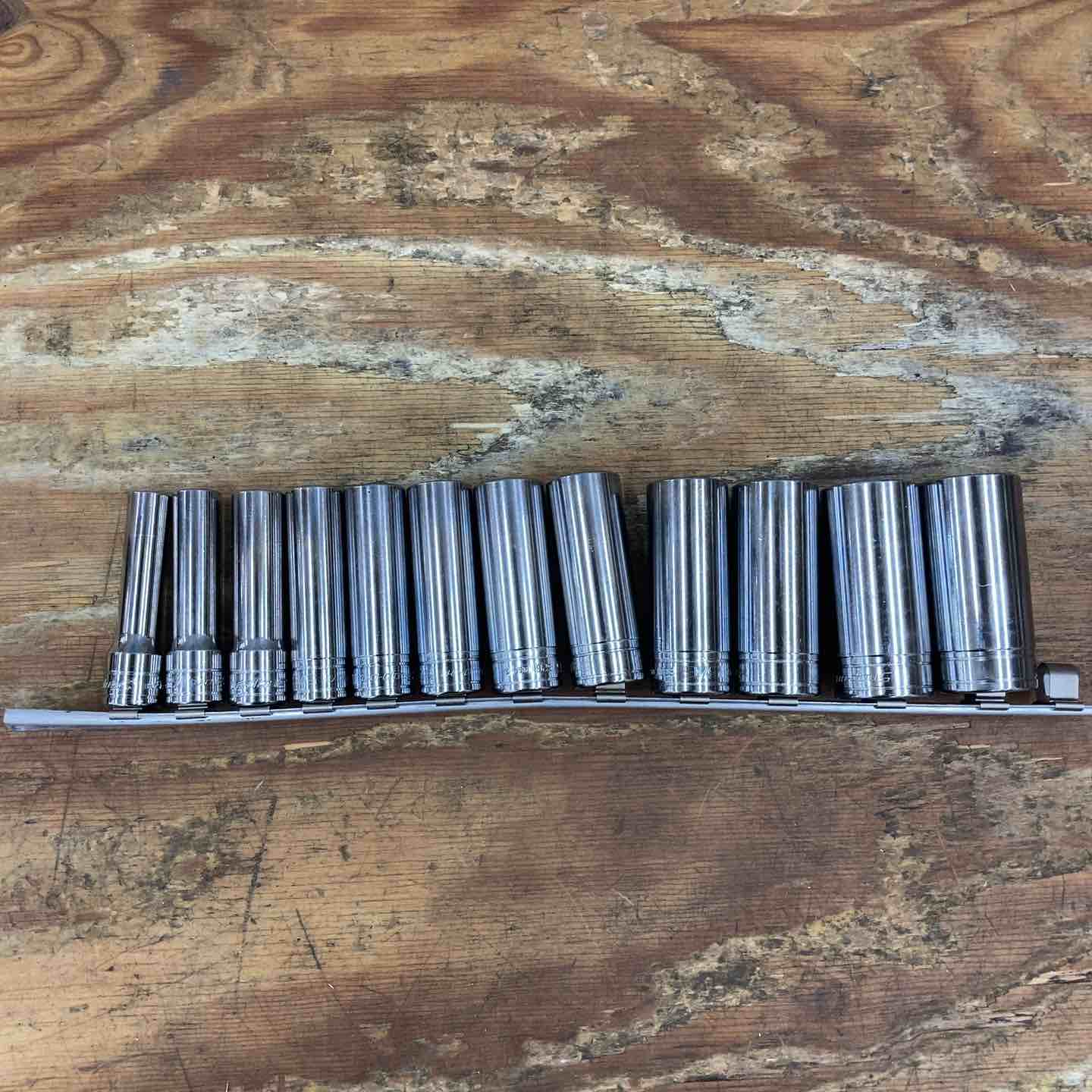 【中古】スナップオン(Snap-on) ソケット 12本書き割り S381/S361/S341/S321/S301/S281/S241/S221/S201/S181A/S161A/S141A【柏店】