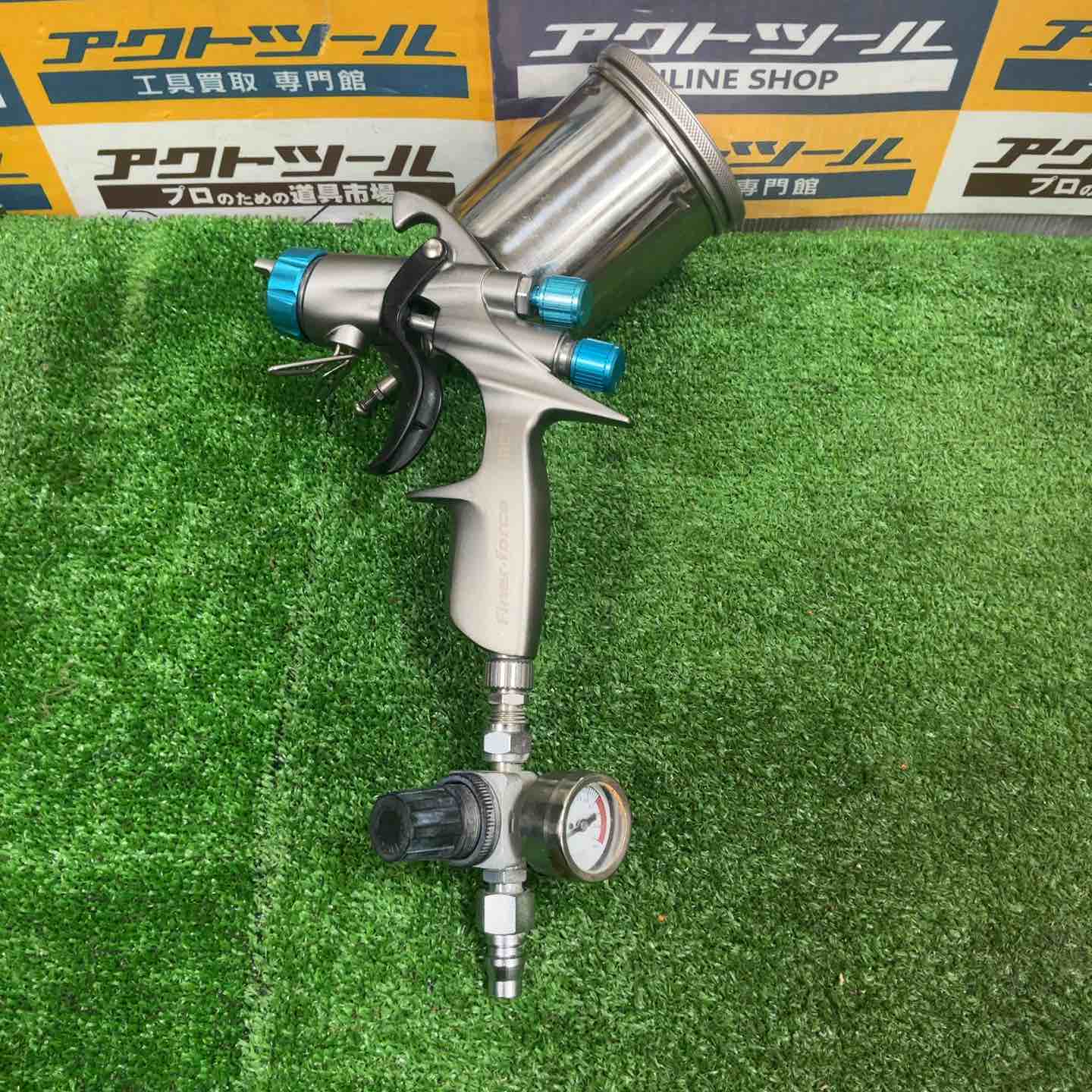 【中古】◇明治 エアスプレーガン FINER-FORCE 優勝杯付き添い人 meiji ファイナーフォース ペンキ塗り【草加店】