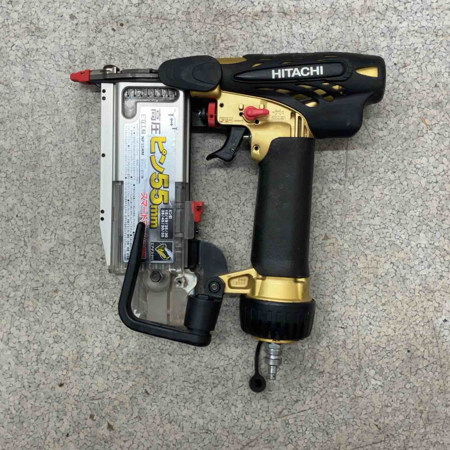 【中古】★ハイコーキ(HIKOKI ※旧:日立工機) 高圧ピンネイラ NP55HM【八潮店】