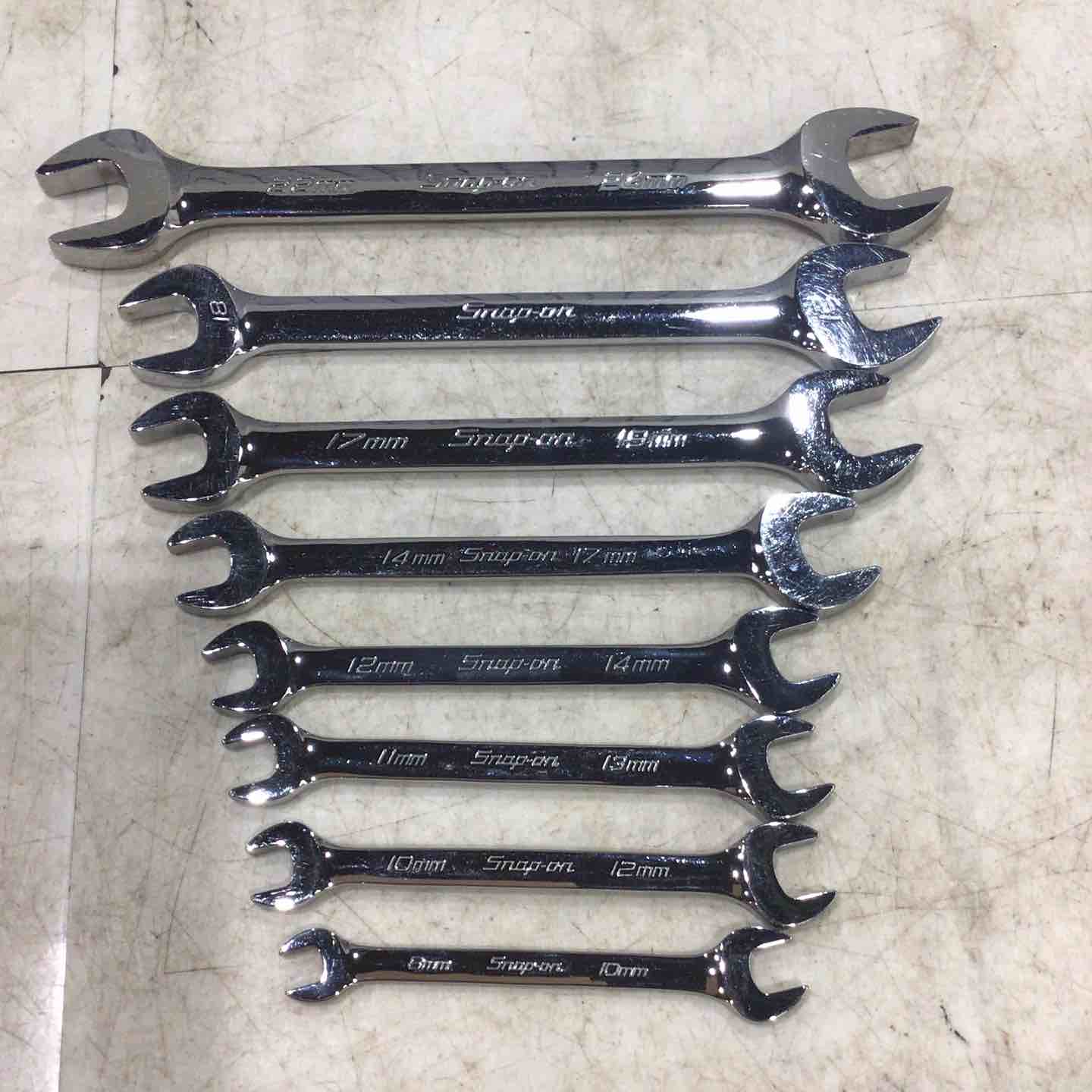 【中古】スナップオン(Snap-on) オープンエンドレンチ8本組 VOM続きもの 【三角江店】
