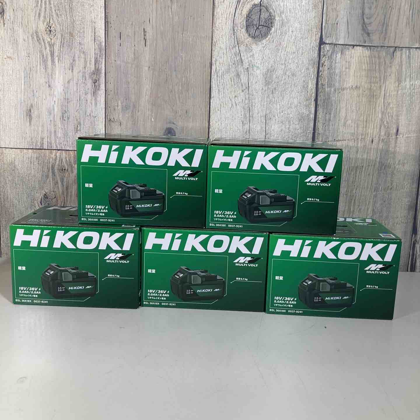 【新古】◇【5個仕掛ける】ハイコーキ(HIKOKI)リチウムイオンバッテリー BSL36A18X 36V/2.5Ah【戸田店】
