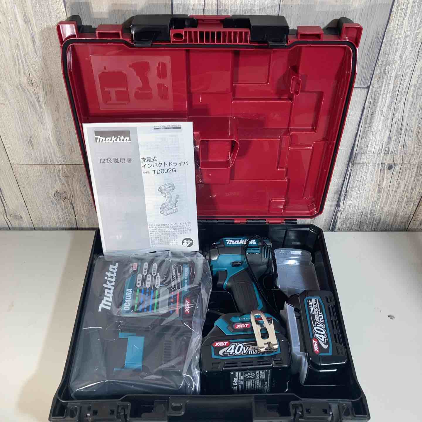 【新古】★マキタ(makita) 40Vmax コードレスインパクトドライバー TD002GRDX 乾電池2個属する 完全無欠品【戸田店】