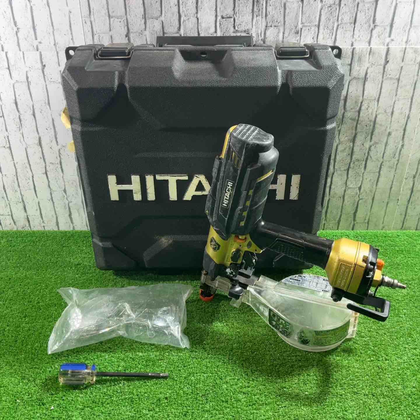 【中古】★ハイコーキ(HIKOKI ※旧:日立工機) 高圧エア湖螺旋釘打ち機 WF4H3(S)【三角江店】