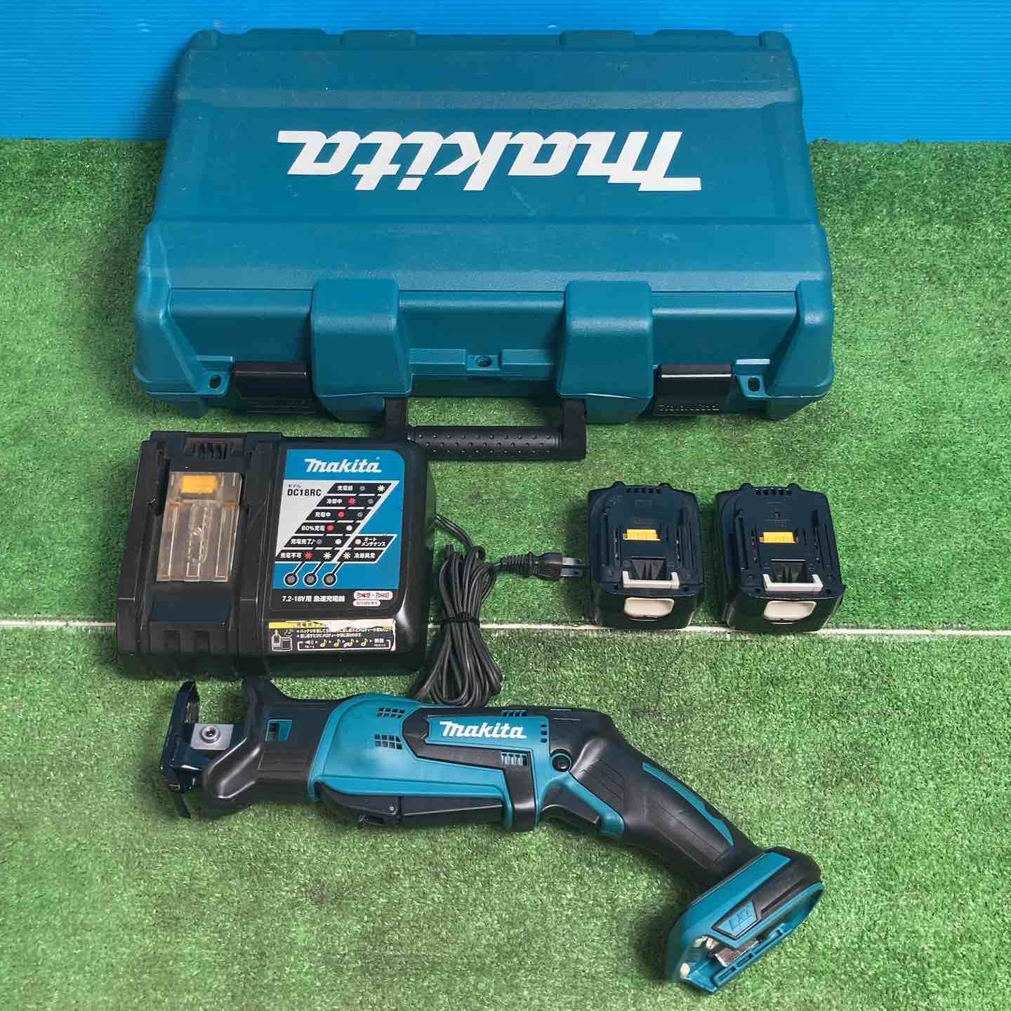 【中古】★マキタ(makita) コードレスレシプロソー JR144DRF ◎蓄電池14.4V・3.0Ah×2個、申し受ける器付き添い人【岩槻店】