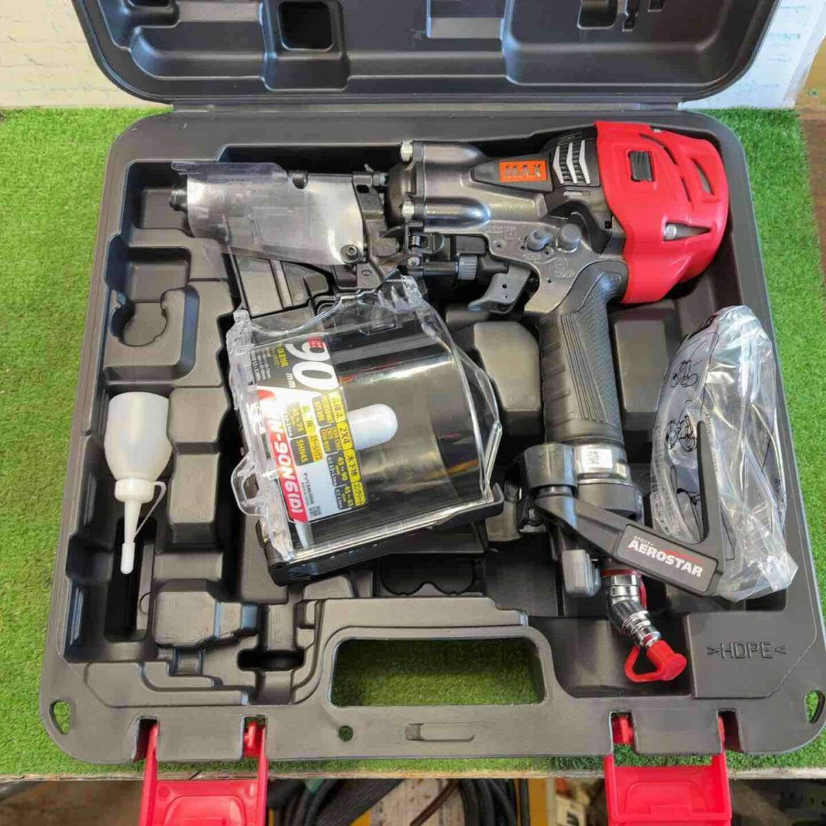 【新古】★マックス(MAX) 高圧エア湖釘打ち機 HN-90N6(D)-G【桶川店】
