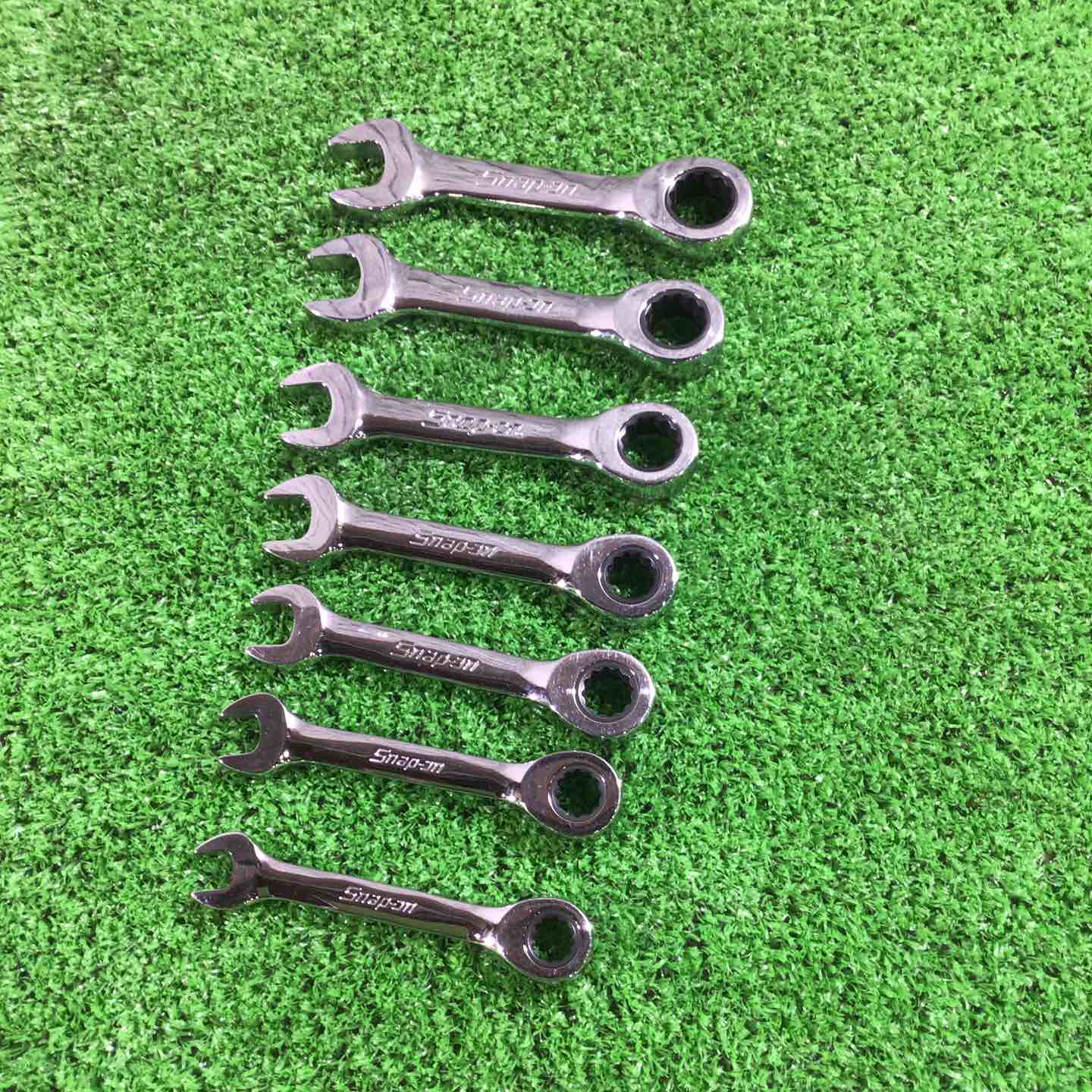 【中古】スナップオン(Snap-on) ミジェットコンビネーションギアレンチ7本仕掛ける OXIRM707【三角江店】