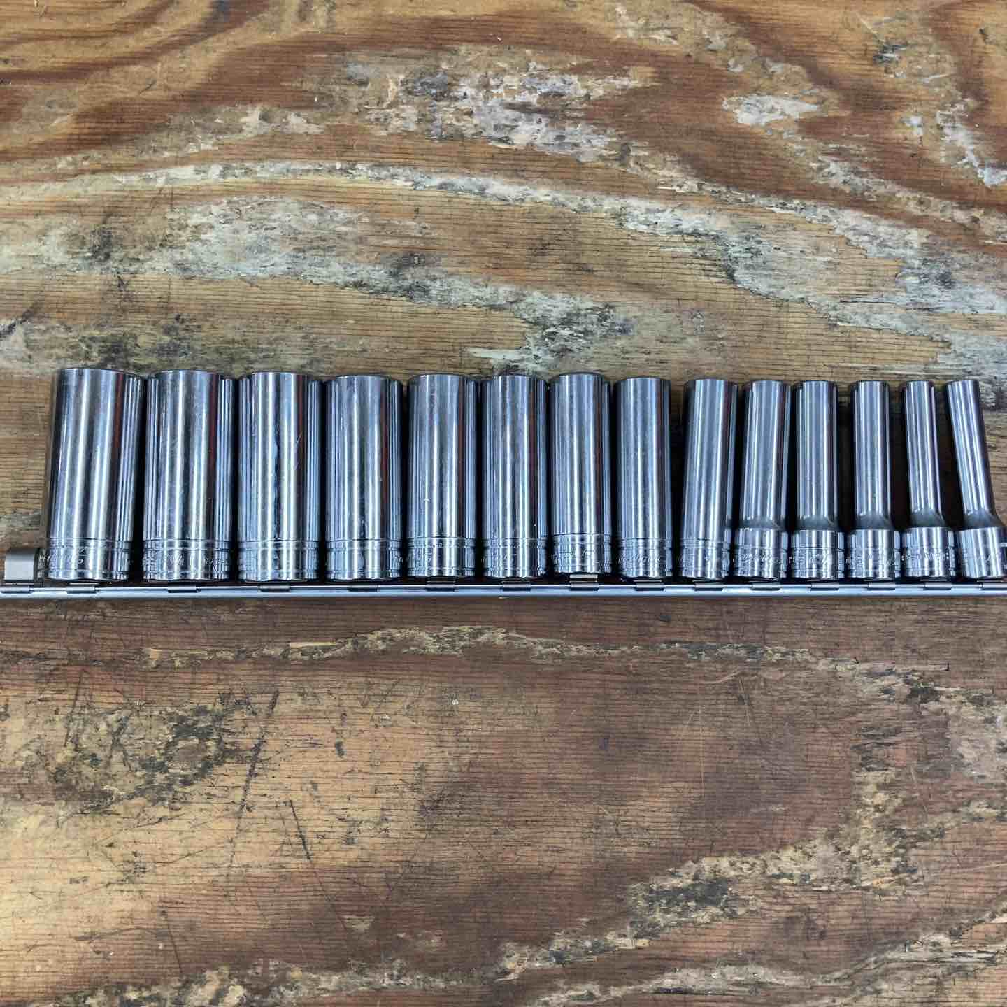 【中古】スナップオン(Snap-on) ソケット 13本セット S401/S361/S341/S321/S281/S261/S241/S221/S201/S181/S161/S141A/S121【柏店】｜アクトツール店