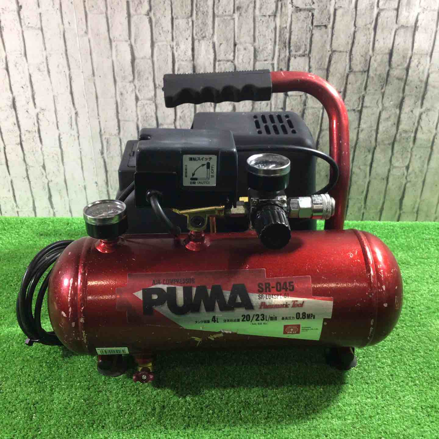 【中古】◇藤原産業 (SK11) オイルレス エアーコンプレッサー SR-045 タンク容量 4L SR-L04SPT-01【川口店】|アクトツール店