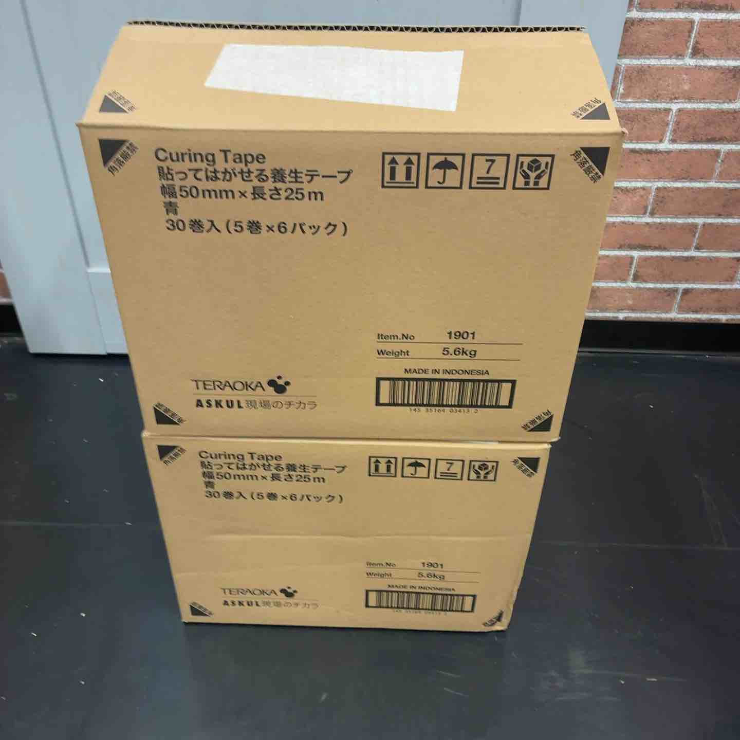 【新古】寺岡 Curing Tape 貼ってはがせる息抜き磁気テープ 50mm×25ｍ （1箱-30巻） 2箱仕掛ける 計60巻【藤沢店】